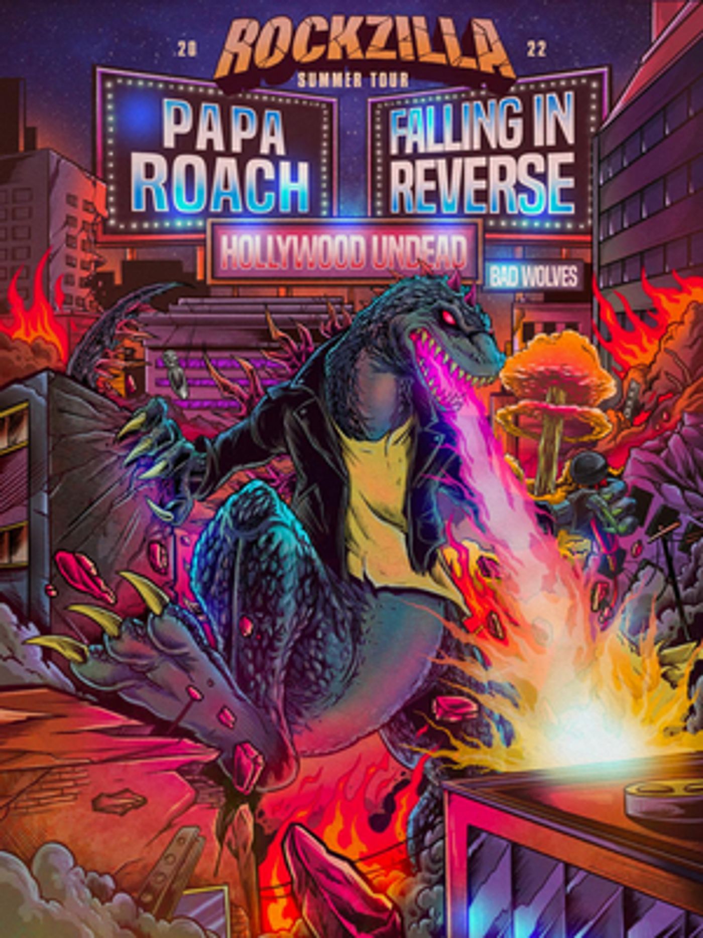 Papa Roach Announce The Rockzilla Summer Tour with Falling In Reverse Papa Roach Announce The Rockzilla Summer Tour with Falling In Reverse Image