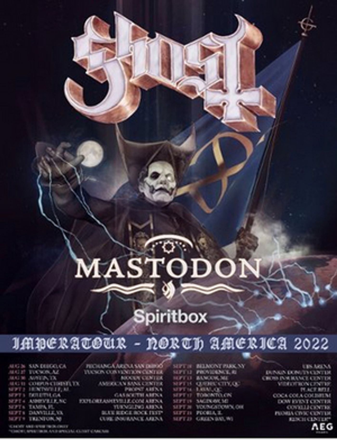 Grammy Award-Winning Mastodon Set for Arena Tour With Ghost This Fall  Image