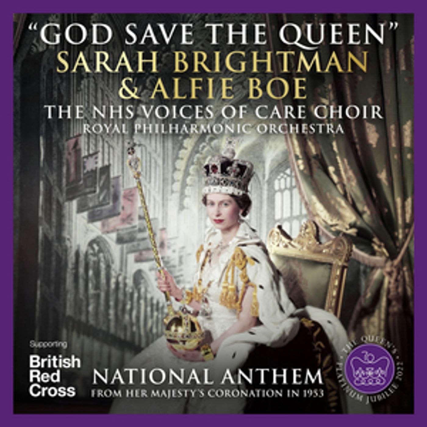 'God Save the Queen' Recording Featuring Sarah Brightman & Alfie Boe to be Released for The Queen's Platinum Jubilee  Image