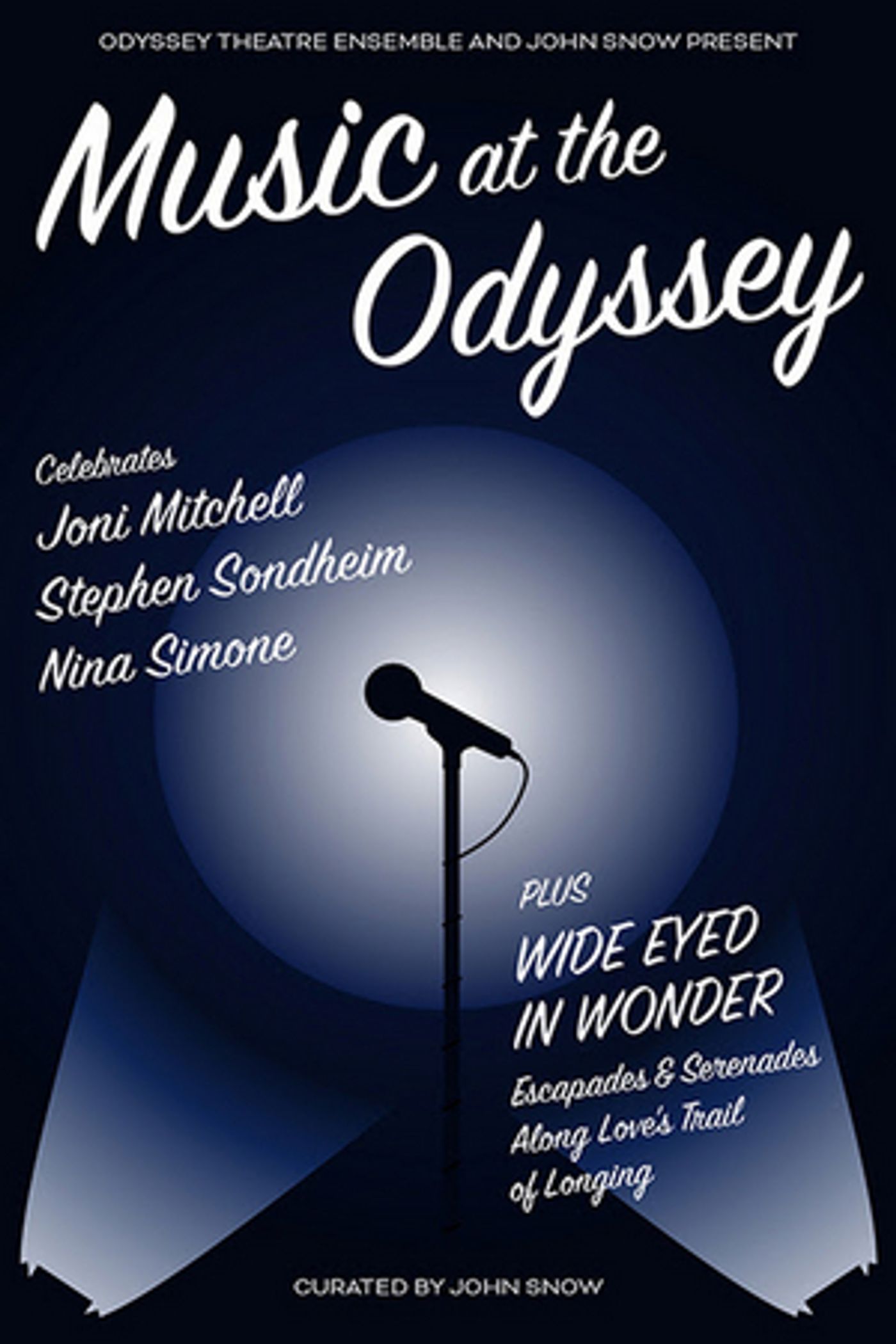 MUSIC AT THE ODYSSEY to Celebrate Joni Mitchell, Stephen Sondheim & Nina Simone  Image