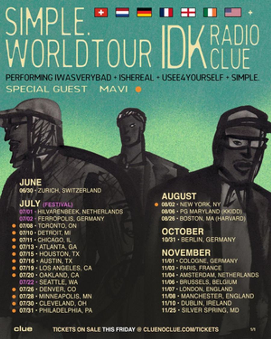 IDK Announces 2022 'Simple.' World Tour Image