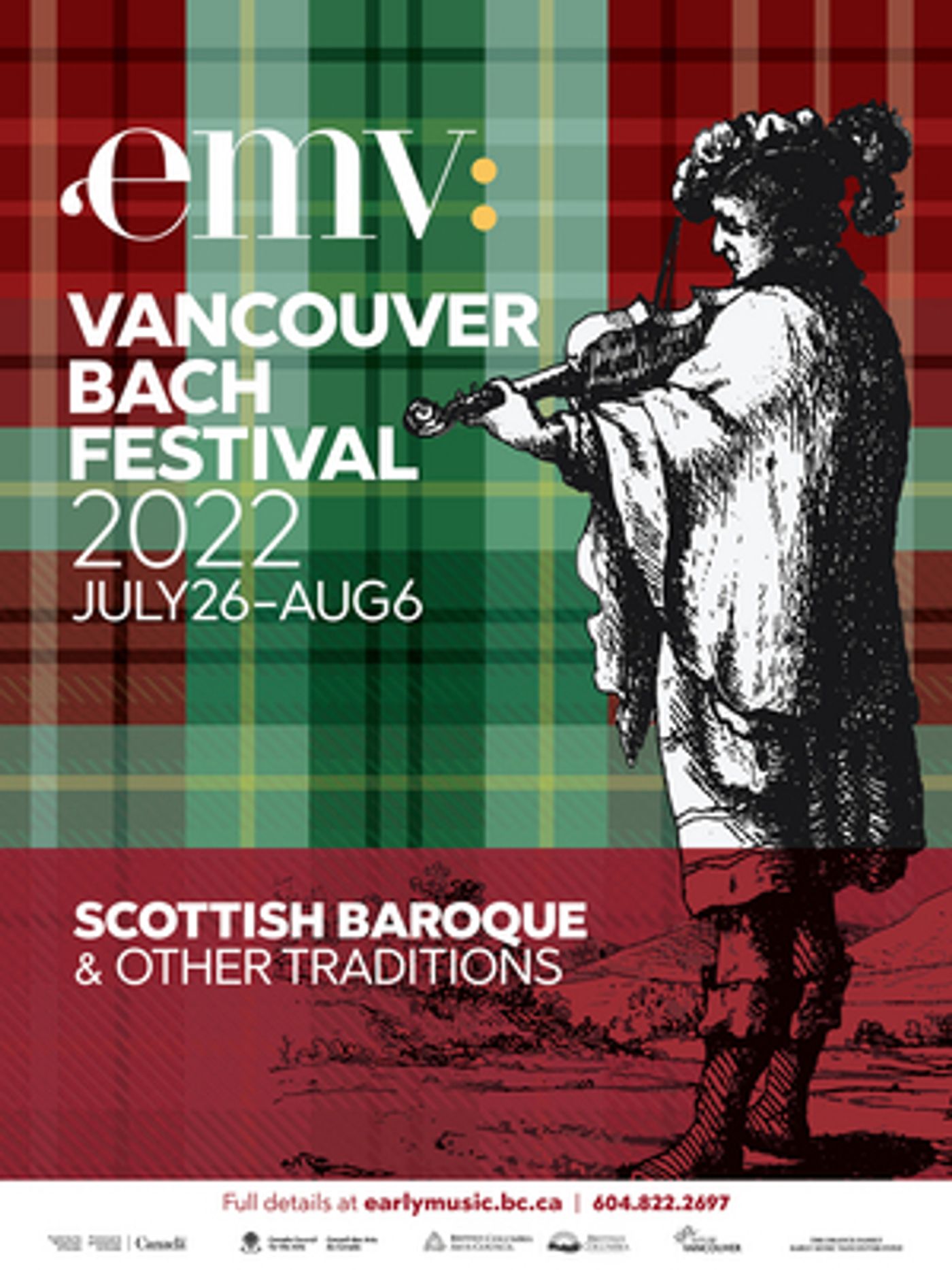 Early Music Vancouver Presents 2022 Vancouver Bach Festival – Scottish Baroque and Other Traditions  Image