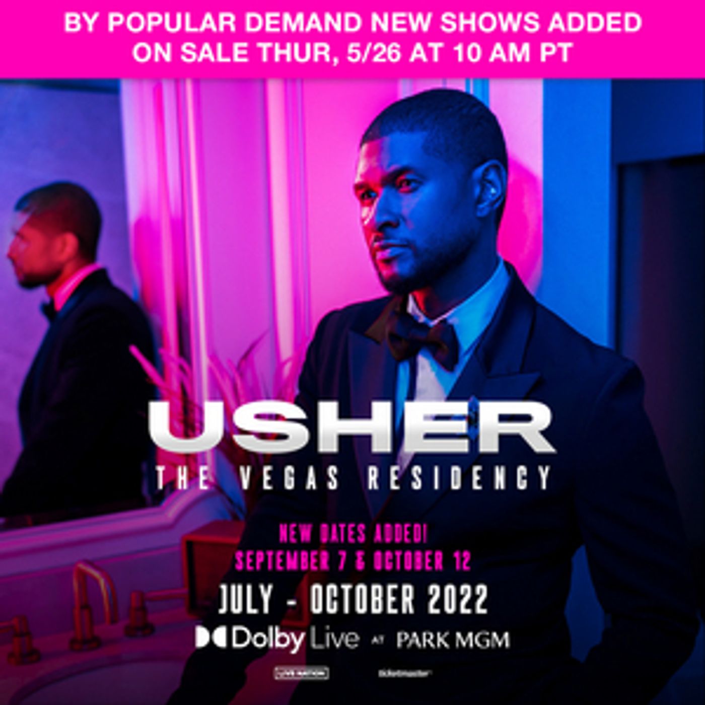 Usher Adds Two Dates to Headlining Las Vegas Residency at Park MGM  Image