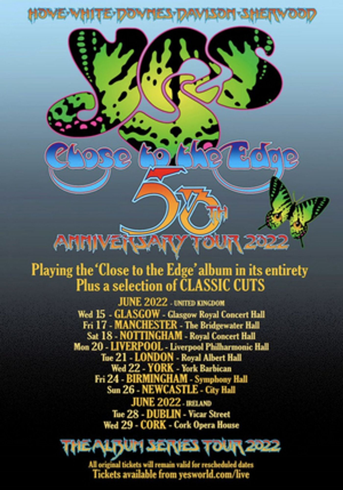 YES Management Shares Changes to Tour Lineup  Image