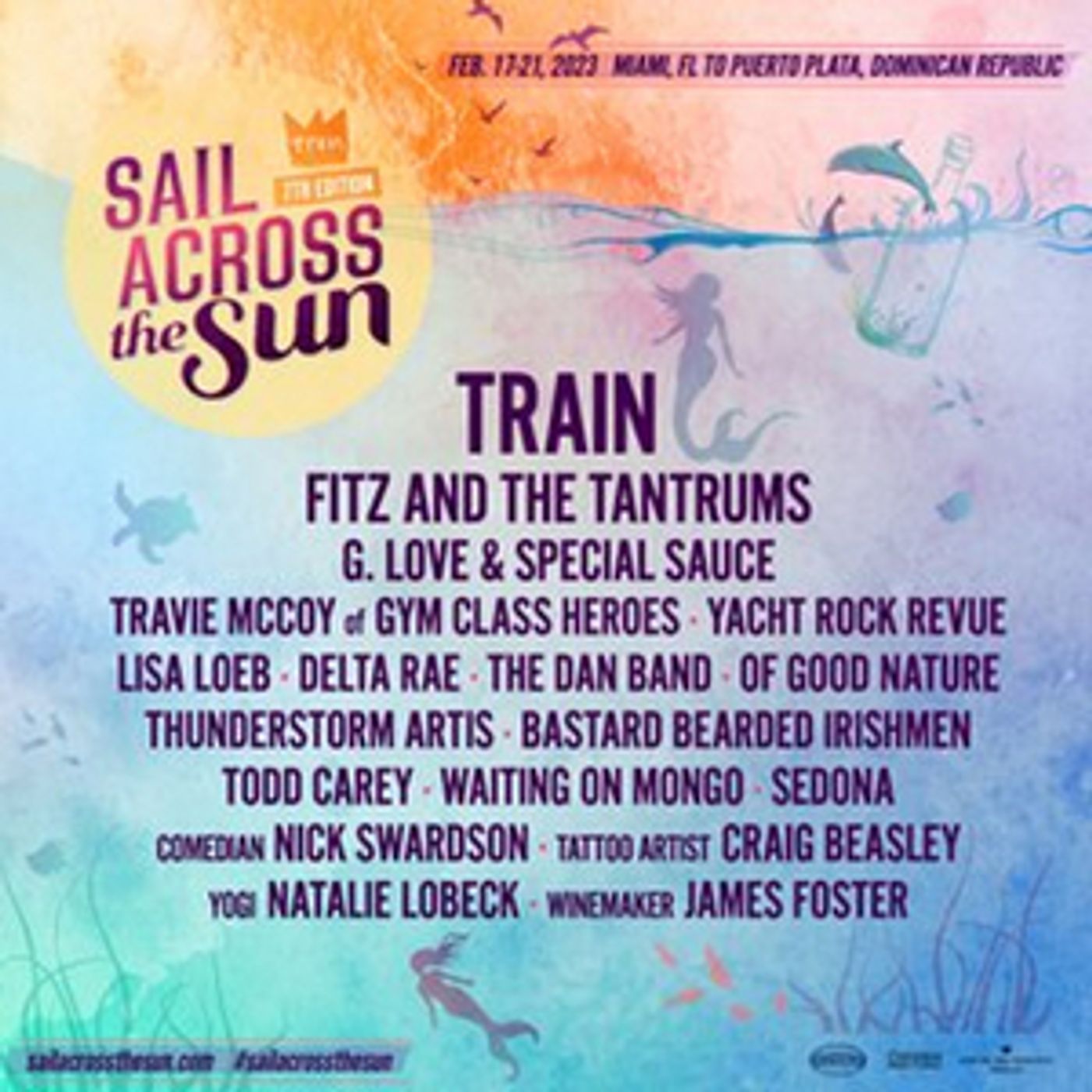 Train, Crush Music & Sixthman Present Sail Across the Sun  Image