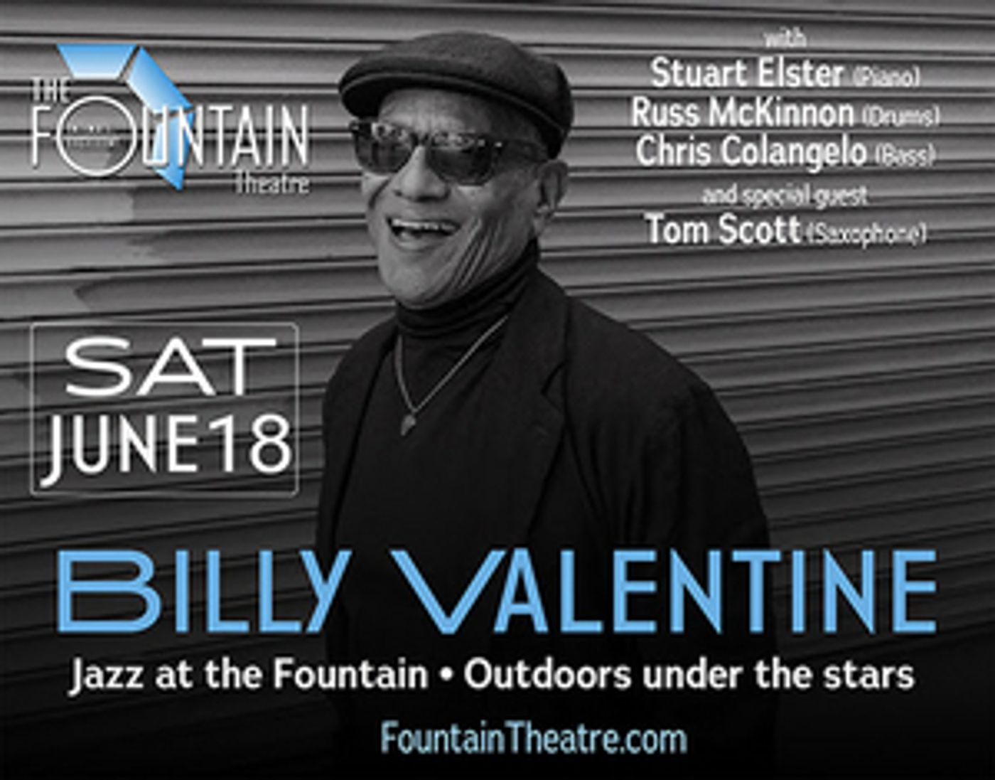 Billy Valentine to Inaugurate JAZZ AT THE FOUNTAIN Series on Fountain's Outdoor Stage  Image