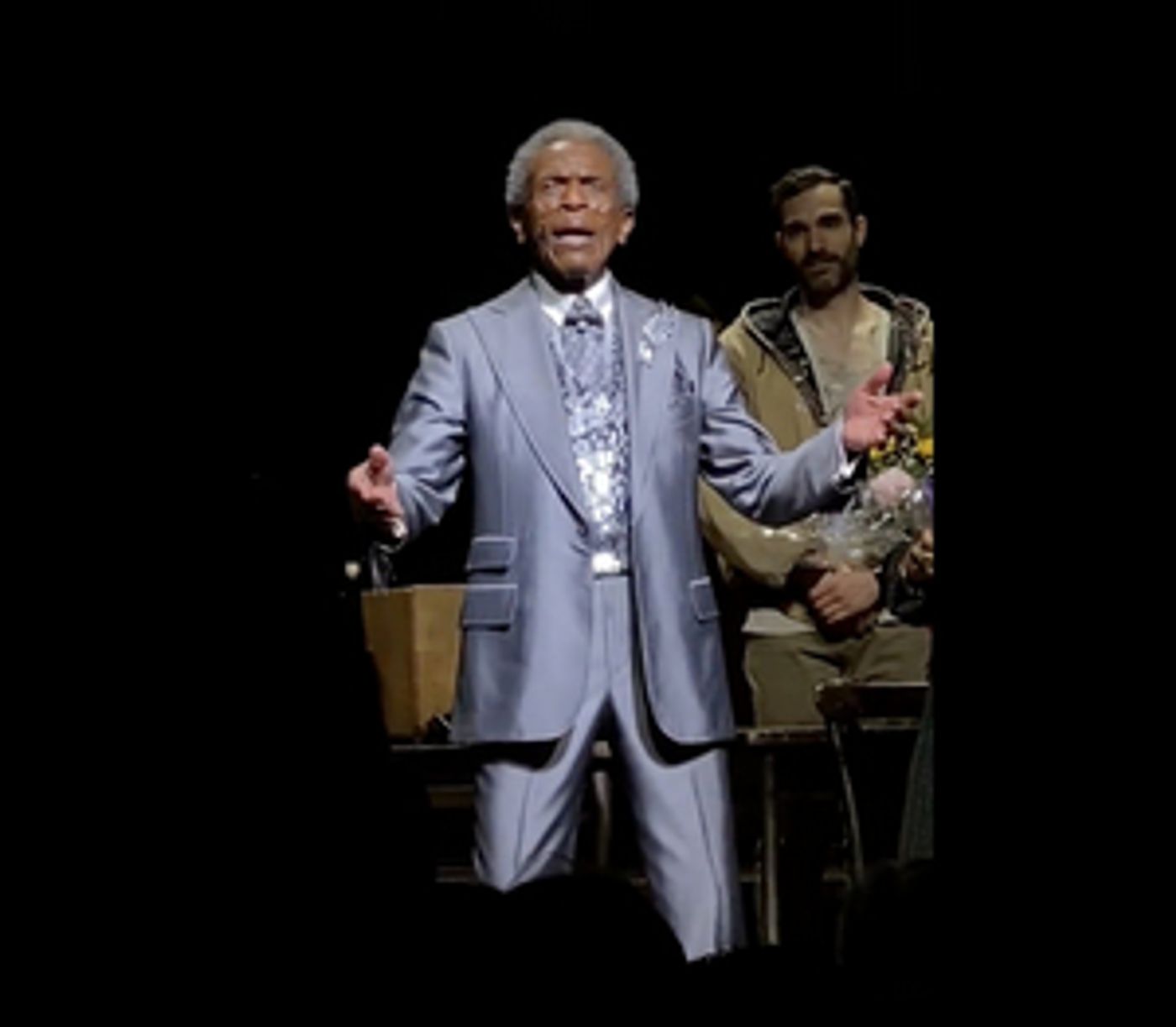 André de Shields Sings 'Believe in Yourself' After Final HADESTOWN Performance  Image
