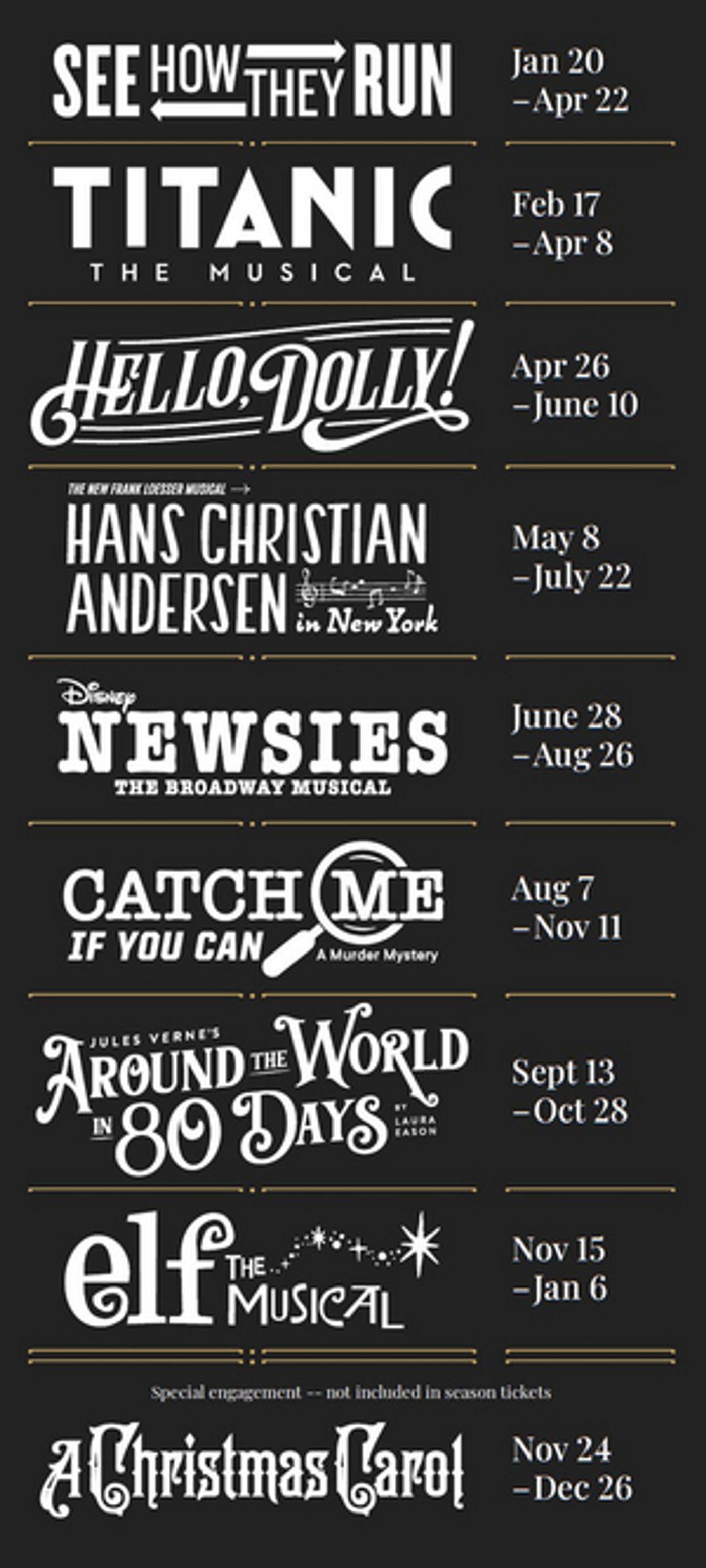 Hale Centre Theatre's 2023 Season Includes TITANIC, World Premiere of New Frank Loesser Musical, and Much More!  Image