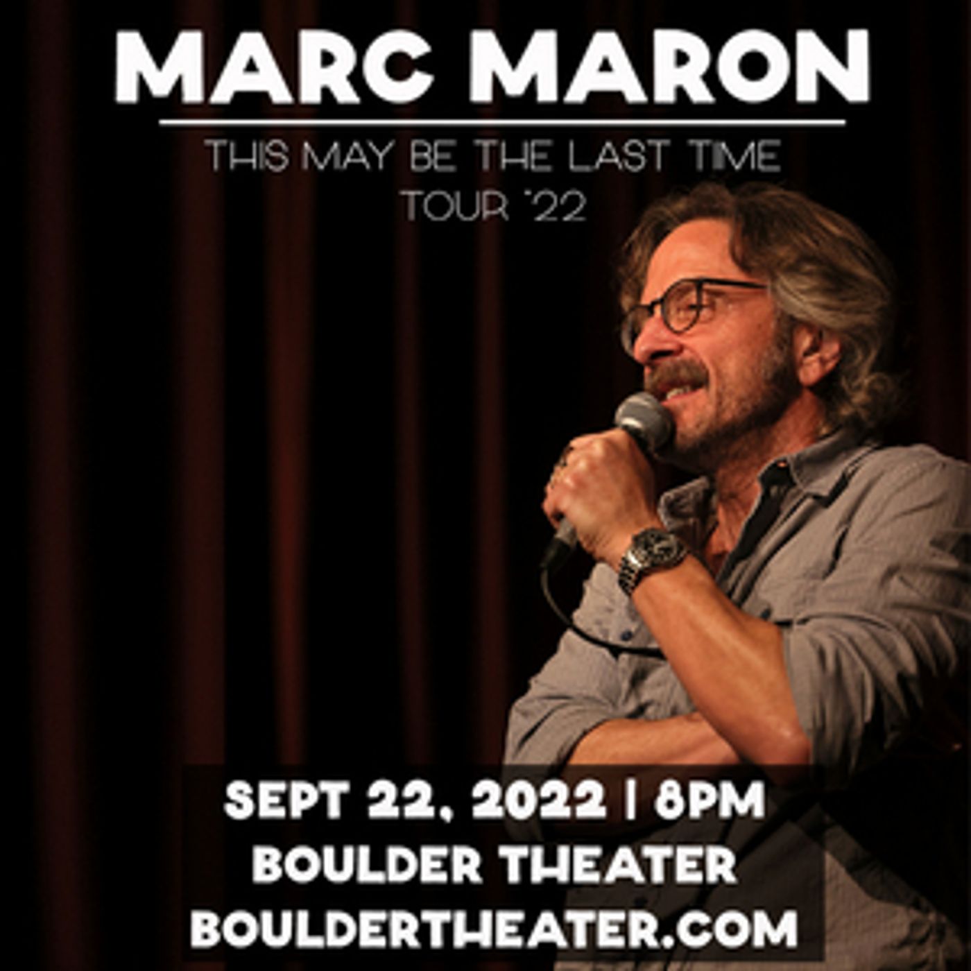 Comic Marc Maron Comes to Boulder Theater September 2022  Image