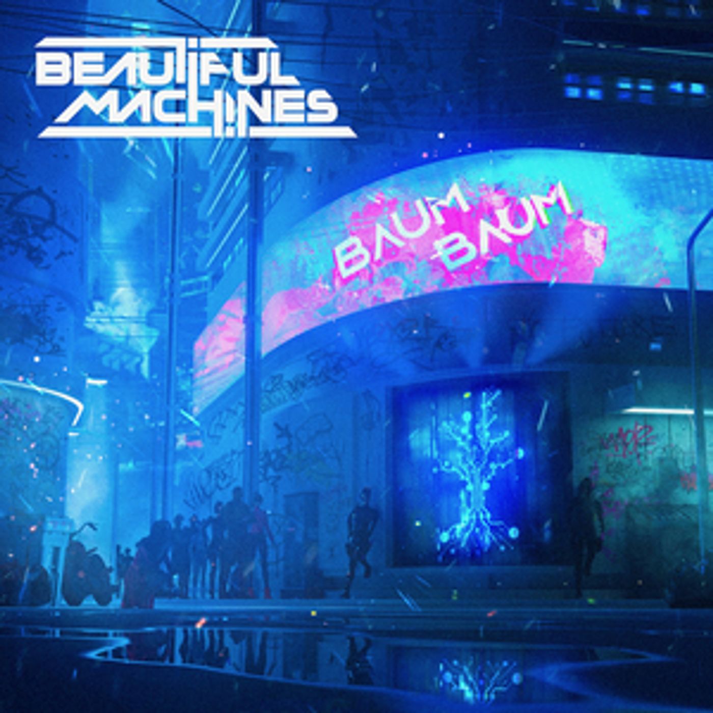 Electronic Synthwave Duo Beautiful Machines Release 'Baum Baum'  Image
