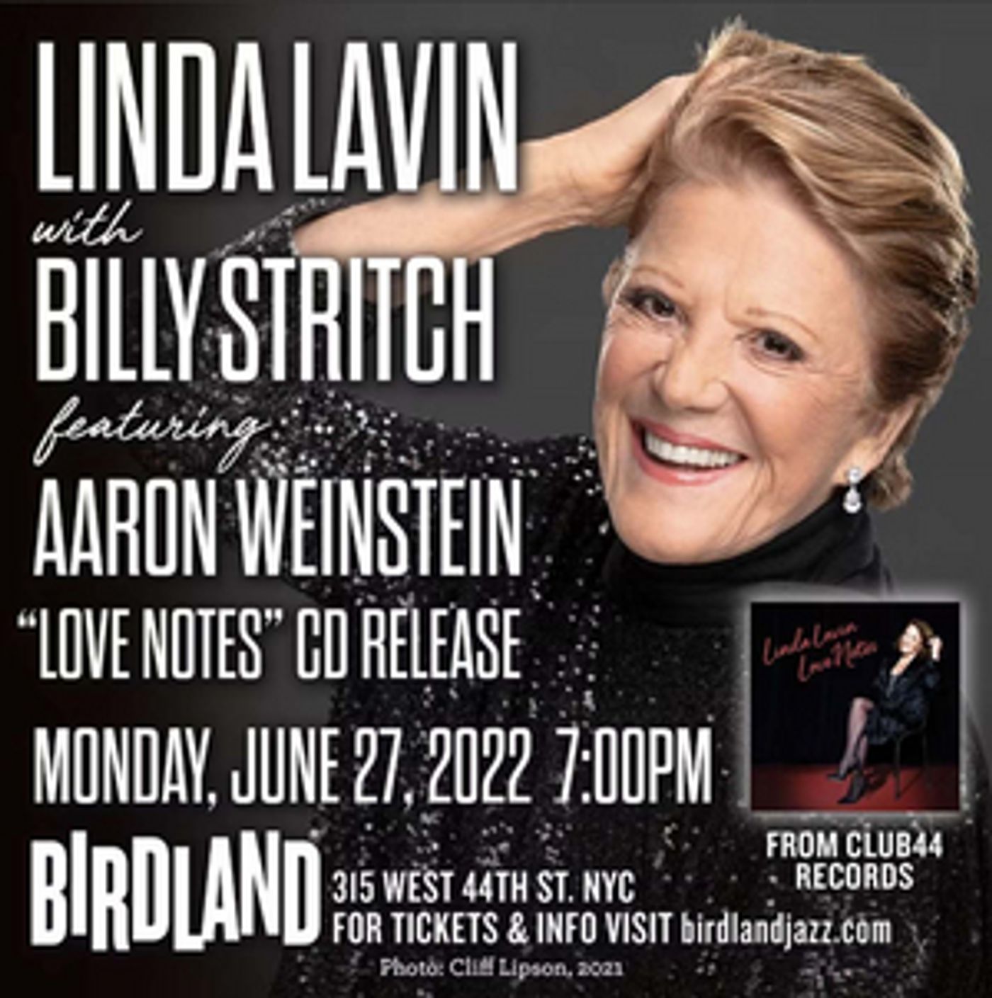 Linda Lavin to Celebrate New Album LOVE NOTES With Billy Stritch at Birdland  Image