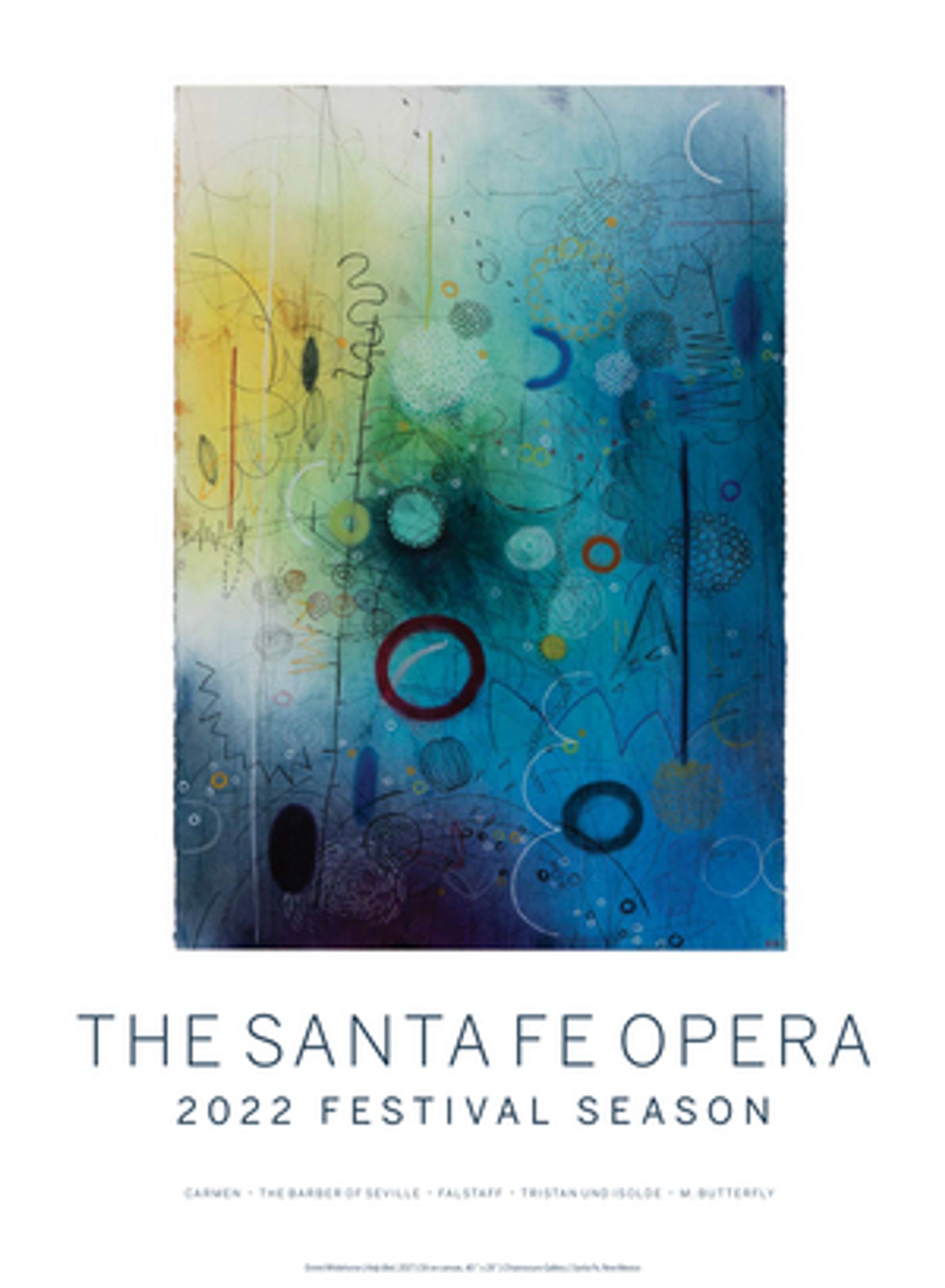 The Santa Fe Opera's 2022 Festival Season Poster Features Artwork of NM Painter Emmi Whitehorse  Image