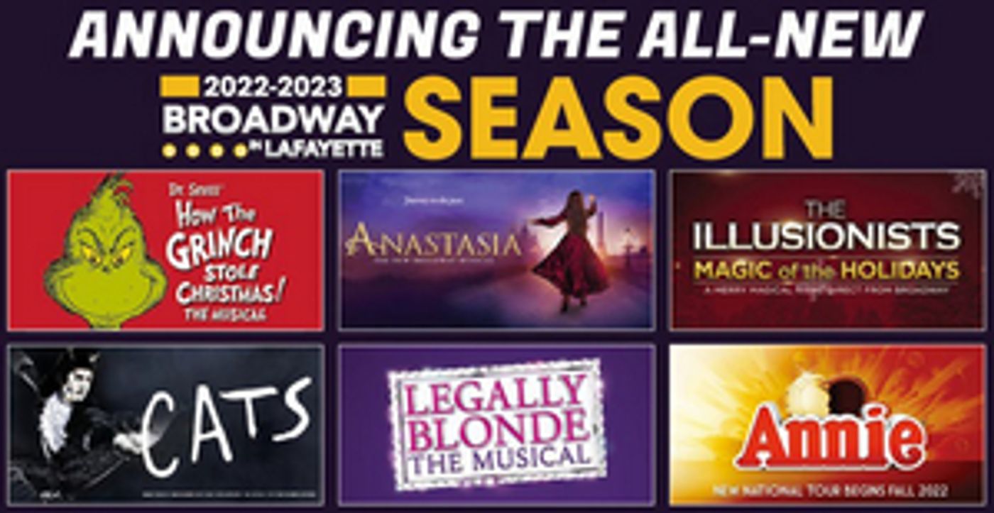 LEGALLY BLONDE, ANASTASIA & More Announced for Broadway in Lafayette 2022-23 Season  Image