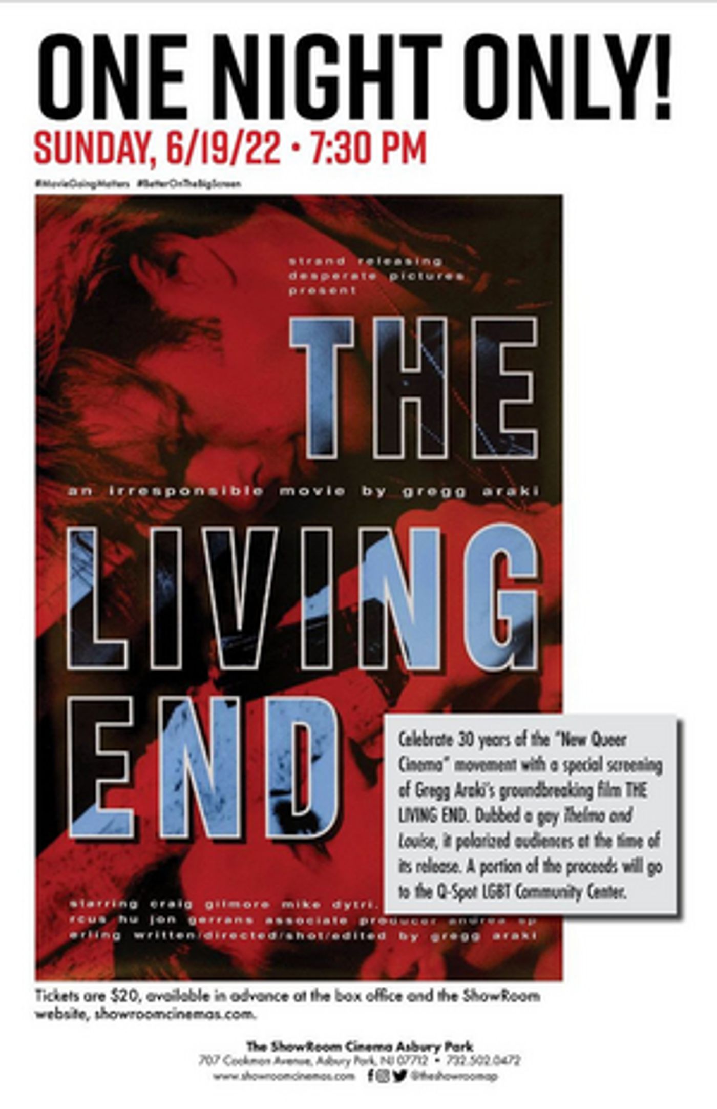 QFest Celebrates Gay Pride Month With Movie Screening In Asbury Park  Image