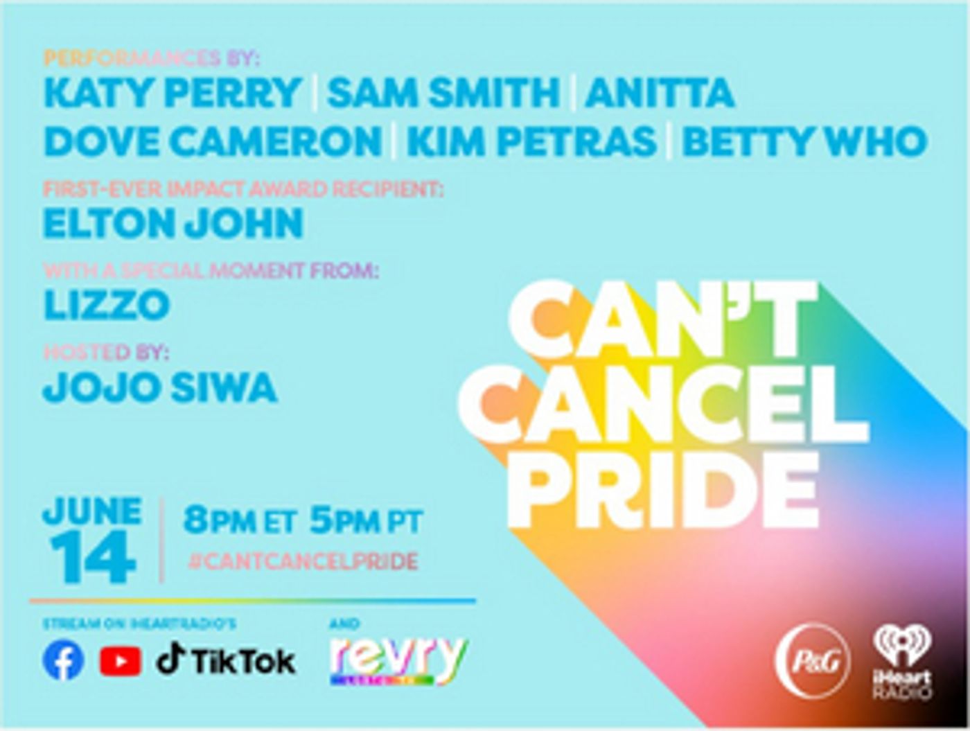 Dove Cameron, Katy Perry & More Join CAN'T CANCEL PRIDE Livestream Concert Dove Cameron, Katy Perry & More Join CAN'T CANCEL PRIDE Livestream Concert Image