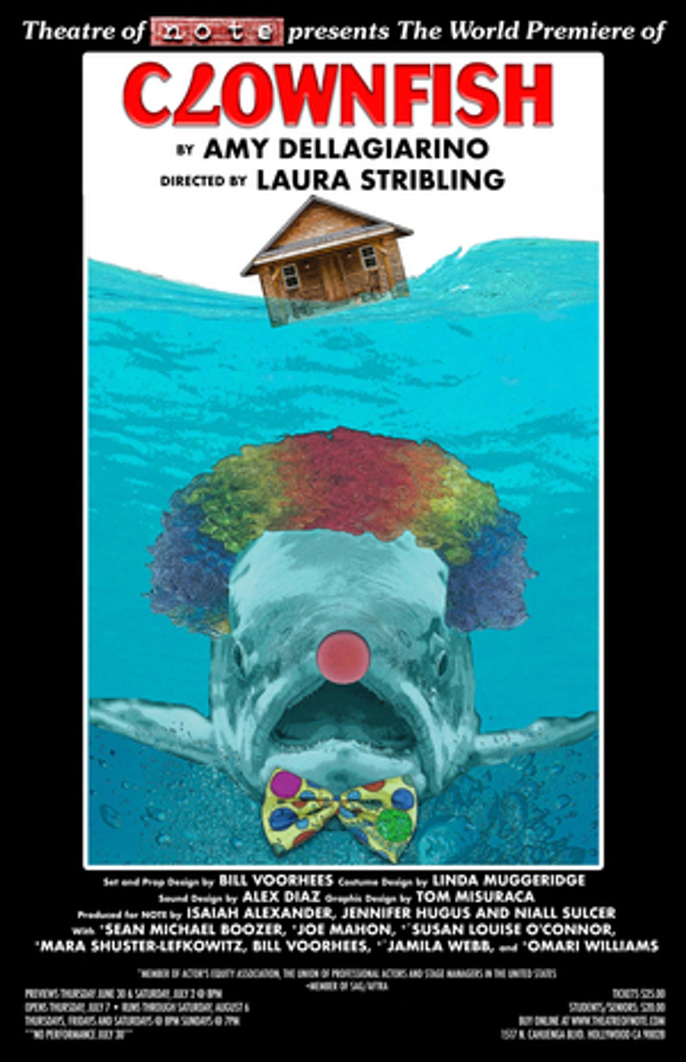 World Premiere of CLOWNFISH by Amy Dellagiarino to be Presented at Theatre of NOTE World Premiere of CLOWNFISH by Amy Dellagiarino to be Presented at Theatre of NOTE Image