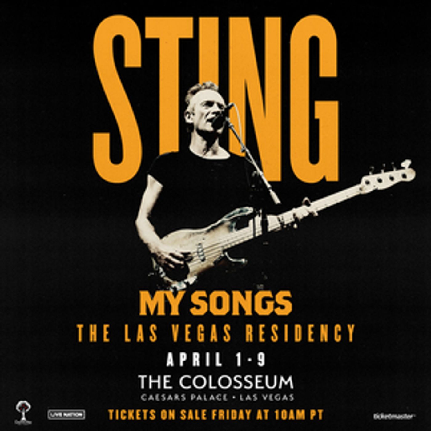 Sting Extends Las Vegas Residency 'My Songs' at the Colosseum at Caesars Palace  Image