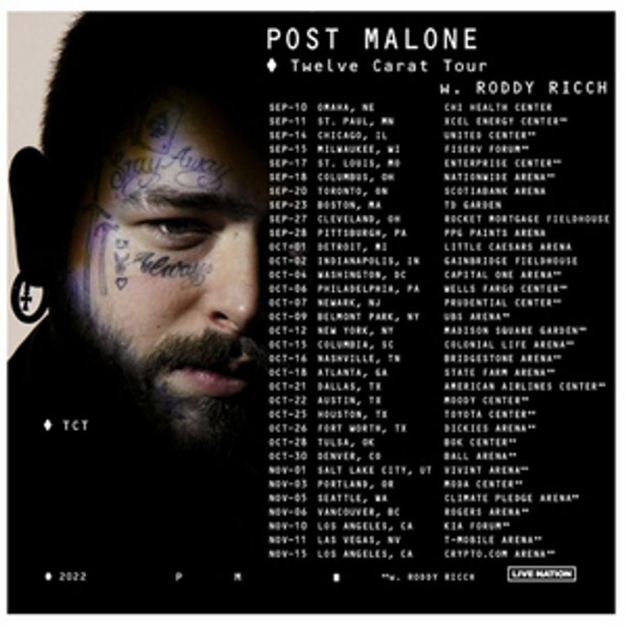 Post Malone Announces 'Twelve Carat' Tour Dates Image