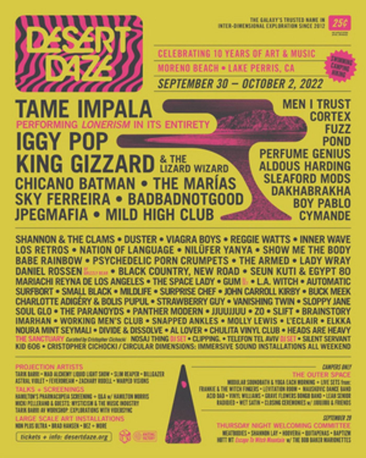 Desert Daze Announces 2022 Lineup ft Tame Impala, Sky Ferreira & More Desert Daze Announces 2022 Lineup ft Tame Impala, Sky Ferreira & More Image