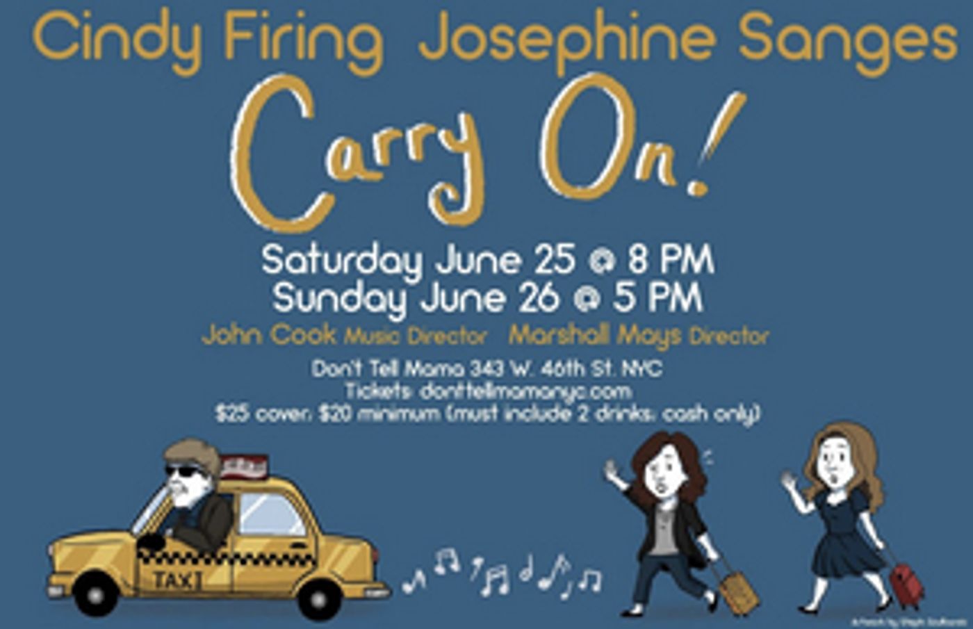 CARRY ON! Comes to Don't Tell Mama This Month  Image