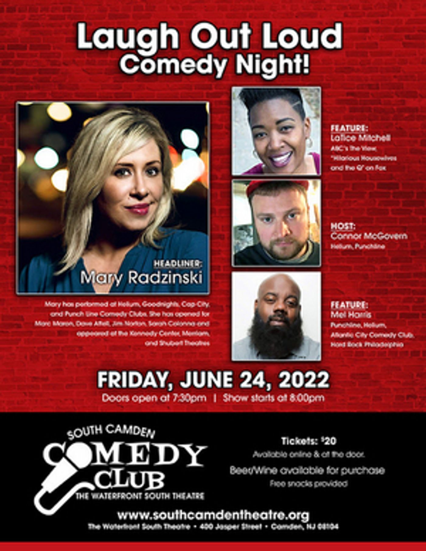 South Camden Theatre Company to Host Stand Up Comedy Event South Camden Theatre Company to Host Stand Up Comedy Event Image