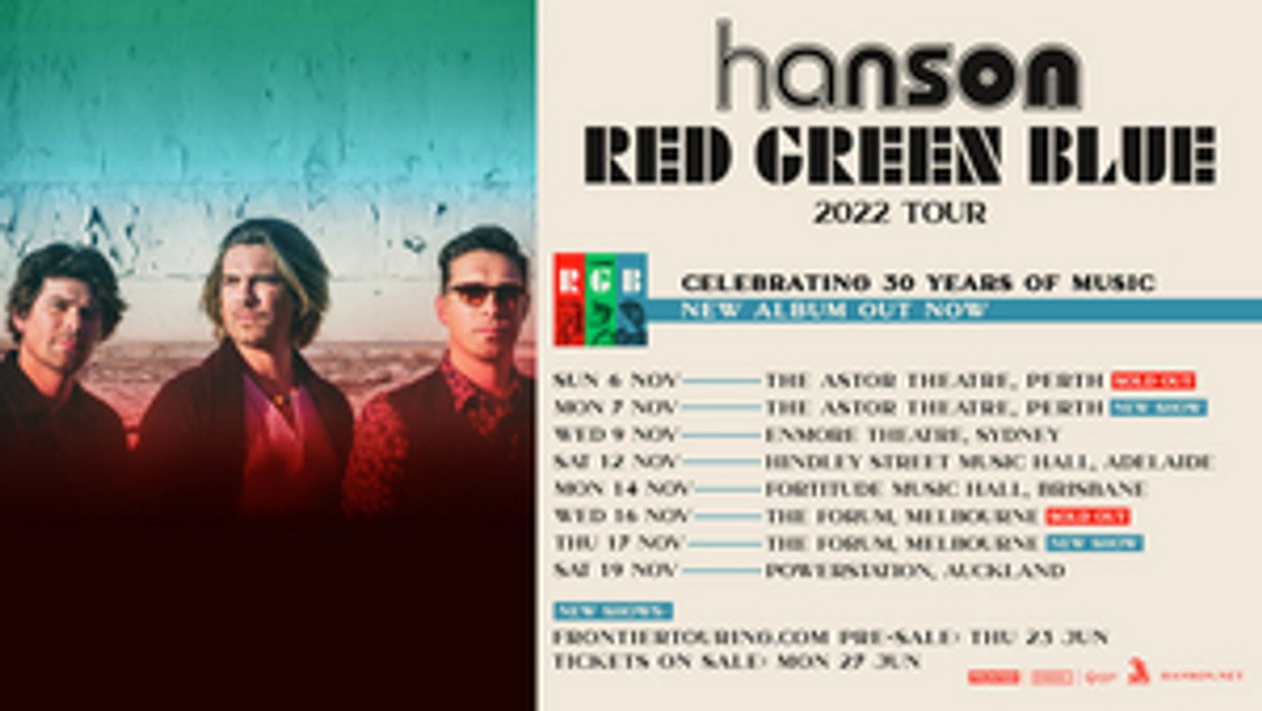 Hanson Announce Second Perth & Melbourne Shows Following First Show's Quick Sellout!  Image