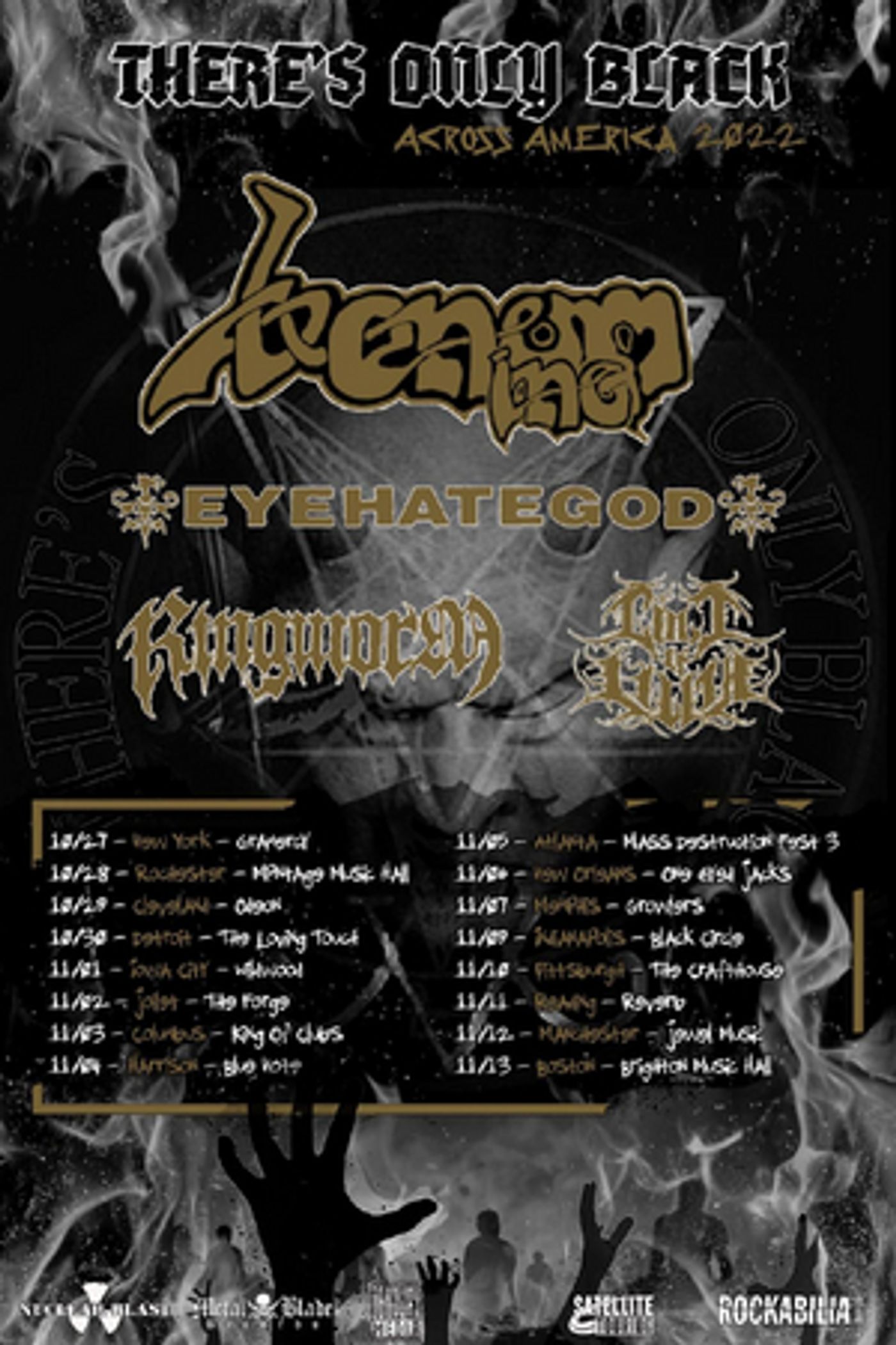 EYEHATEGOD Joins Venom Inc For 'There's Only Black Across America' 2022 Tour EYEHATEGOD Joins Venom Inc For 'There's Only Black Across America' 2022 Tour Image
