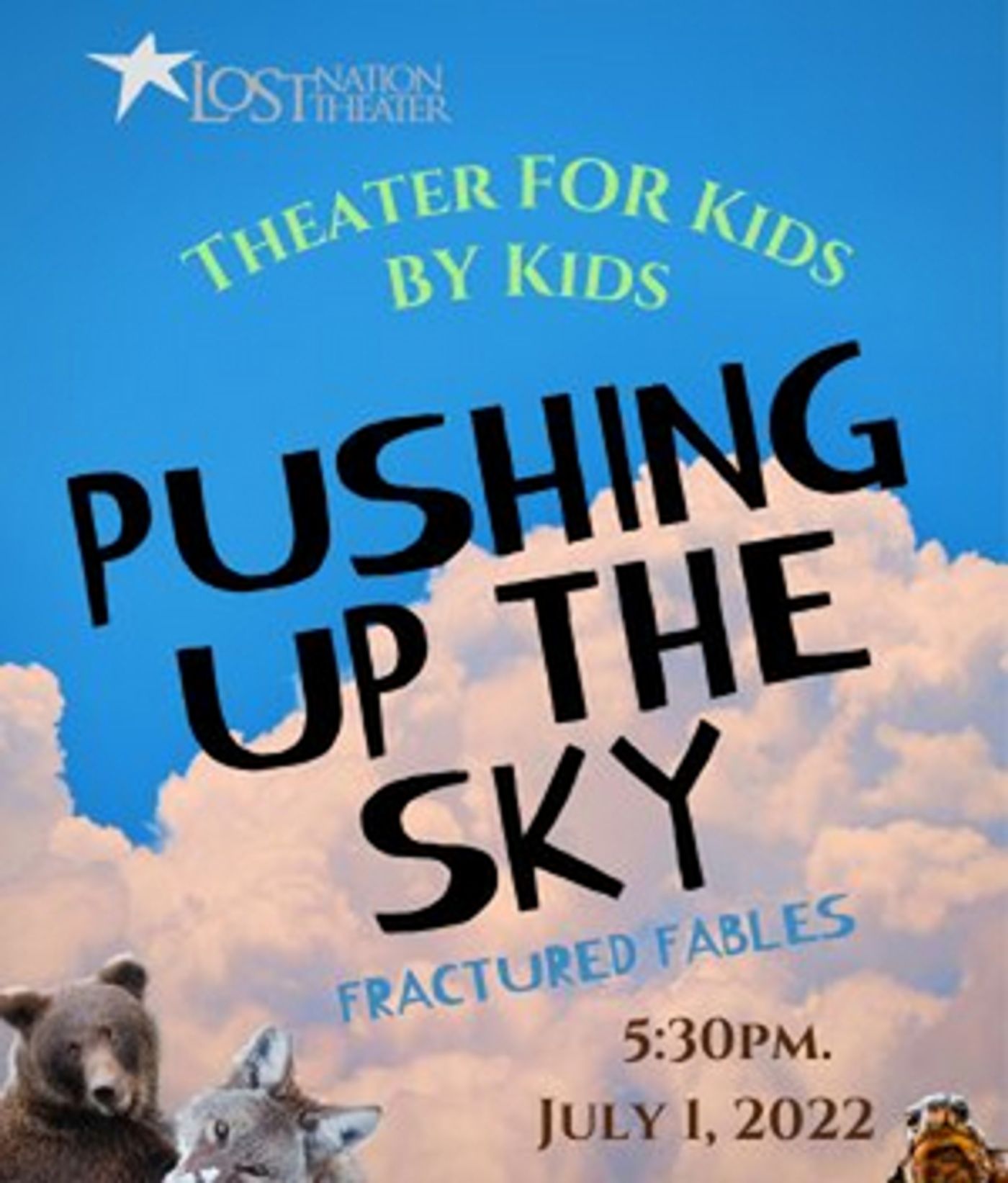 Lost Nation Theater to Present Student Production, PUSHING UP THE SKY  Image