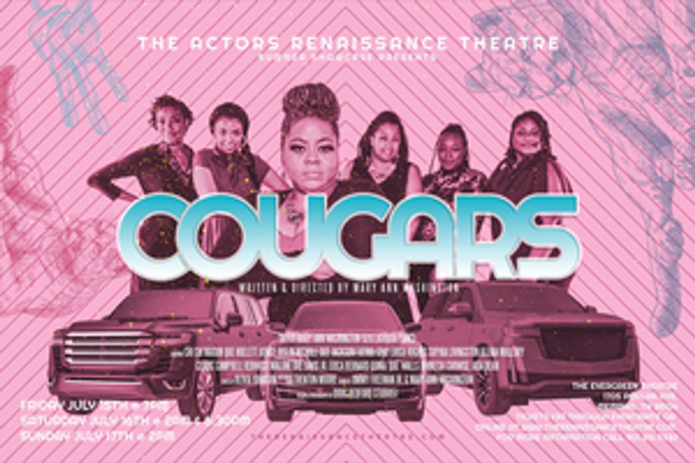 The Actor's Renaissance Theatre Presents its 2022 Summer Showcase Production of COUGARS  Image
