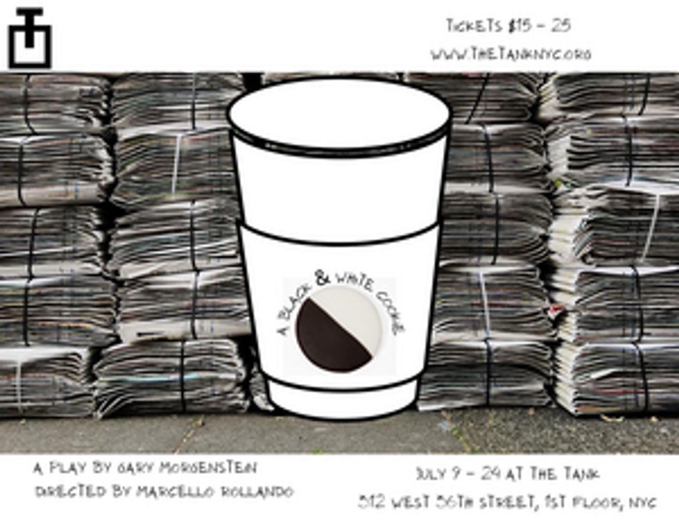 New York Premiere of Gary Morgenstein's A BLACK AND WHITE COOKIE Delays Opening at The Tank Due to Covid  Image
