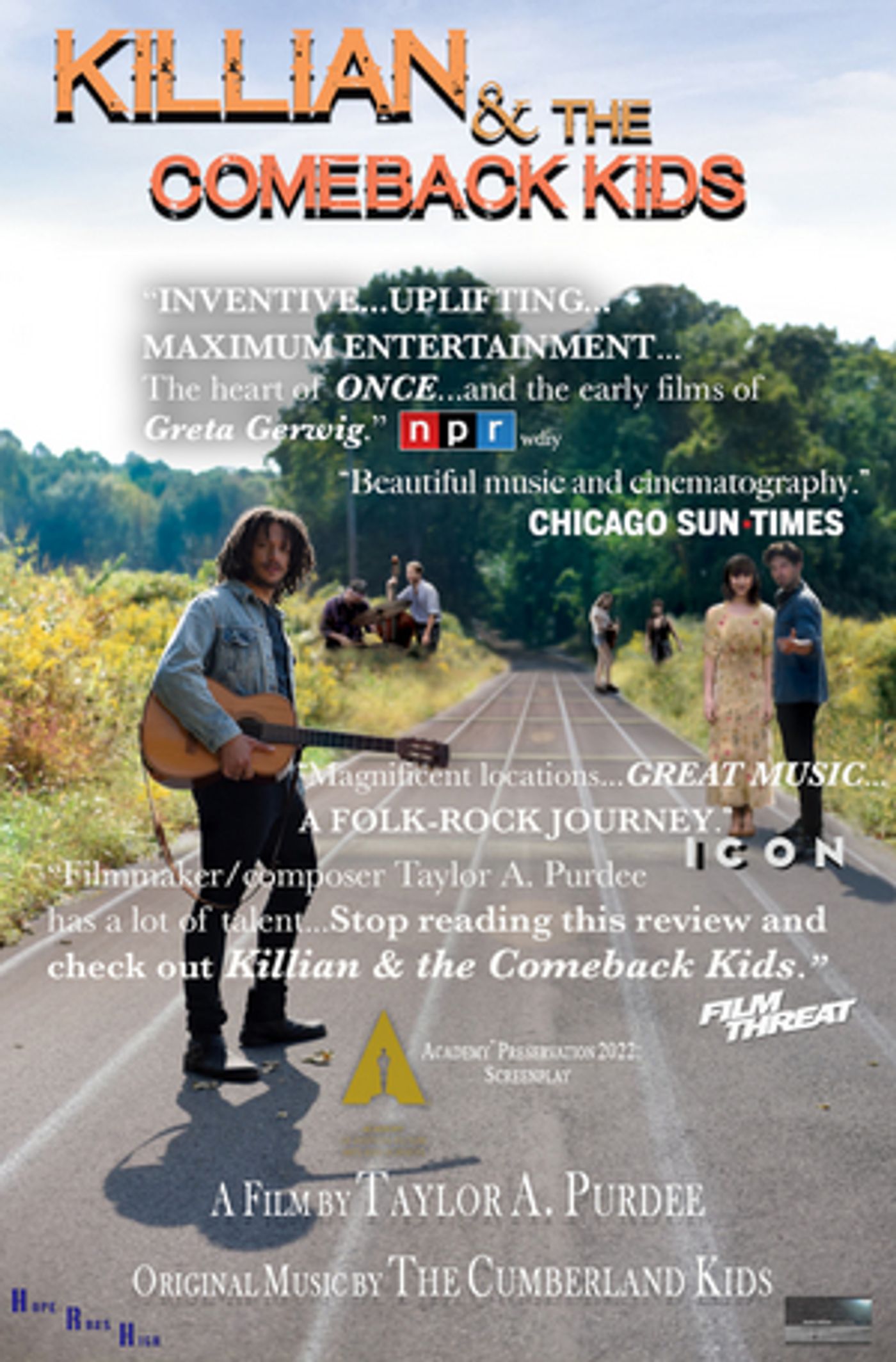 Musical Film KILLIAN & THE COMEBACK KIDS Featuring Taylor A. Purdee & More to Arrive on Digital Platforms in August  Image