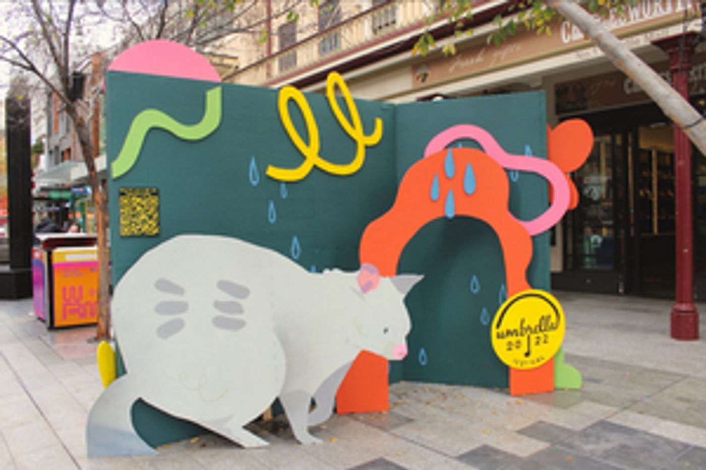 Dave Court Collaborates With Umbrella Festival On Ar Installation In Rundle Mall  Image