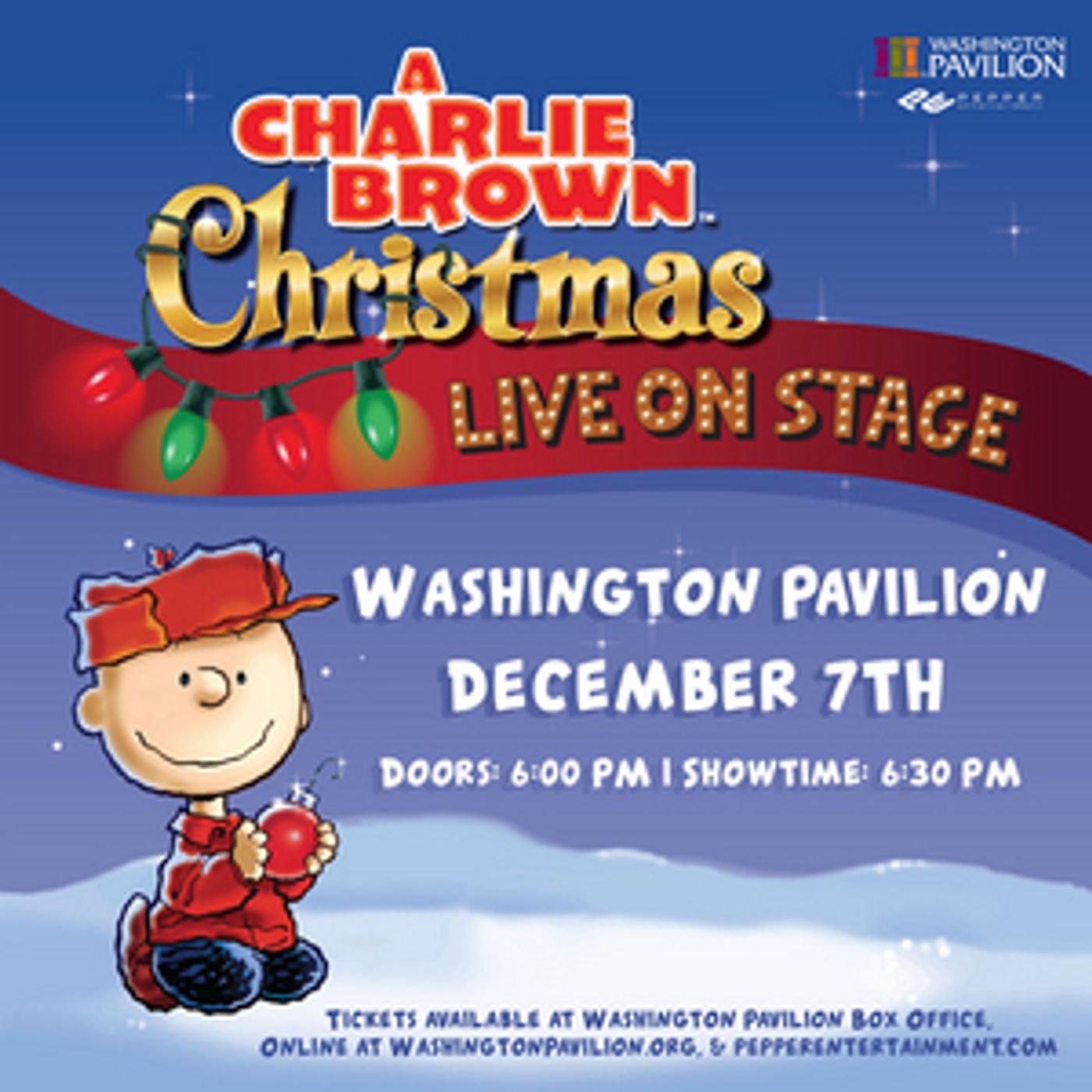 A CHARLIE BROWN CHRISTMAS LIVE ON STAGE Brings Holiday Cheer To Washington Pavilion, December 7  Image