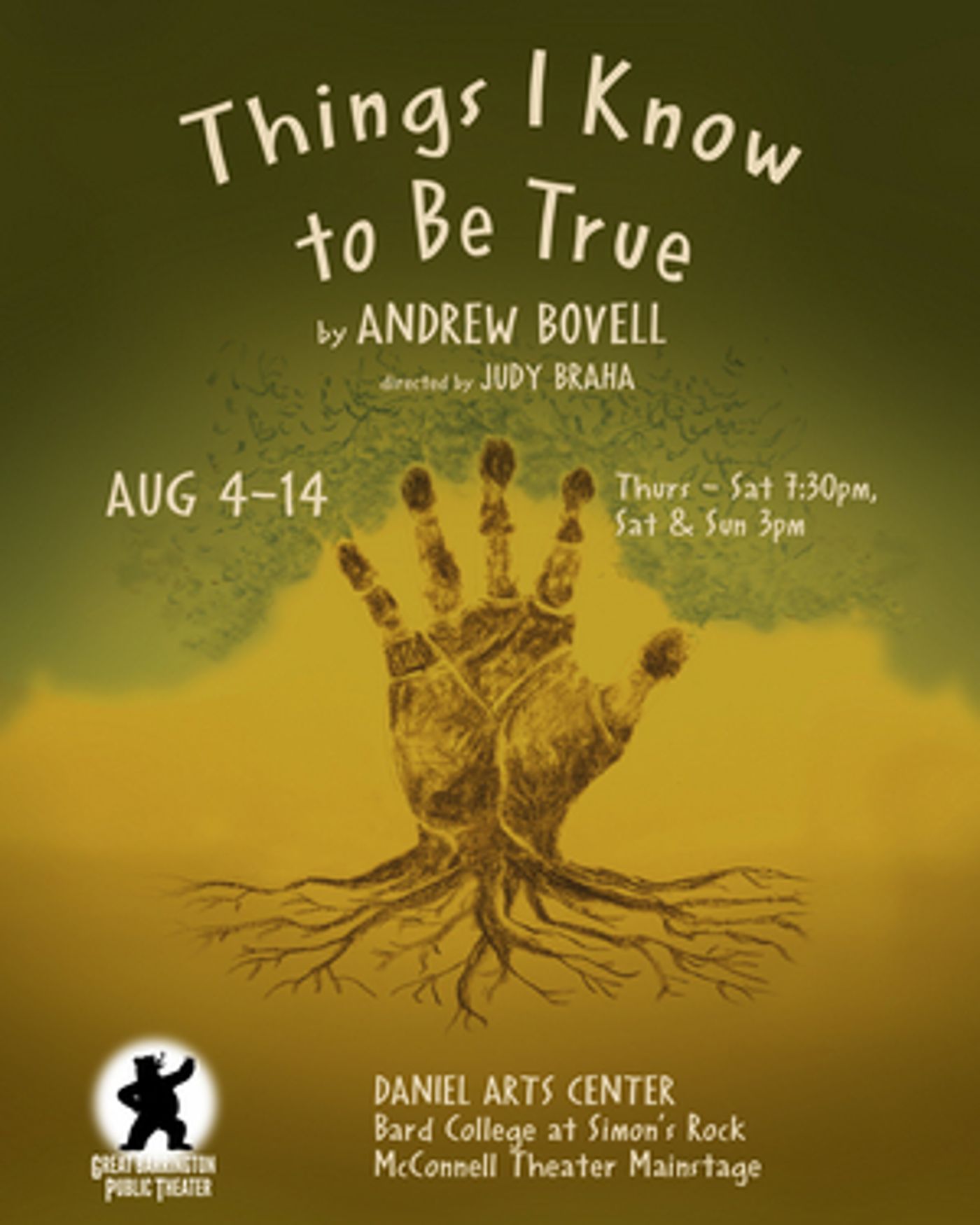 Great Barrington Pubic Theater to Present THINGS I KNOW TO BE TRUE in August  Image