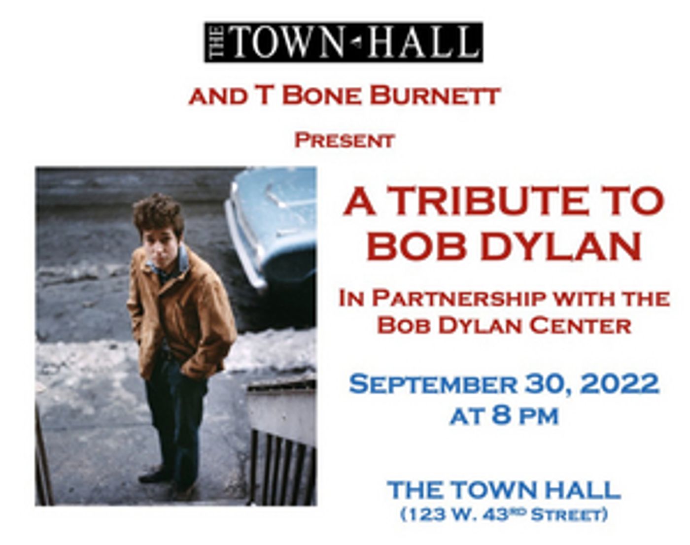Sara Bareilles, Punch Brothers & More to Perform at A TRIBUTE TO BOB DYLAN at The Town Hall  Image