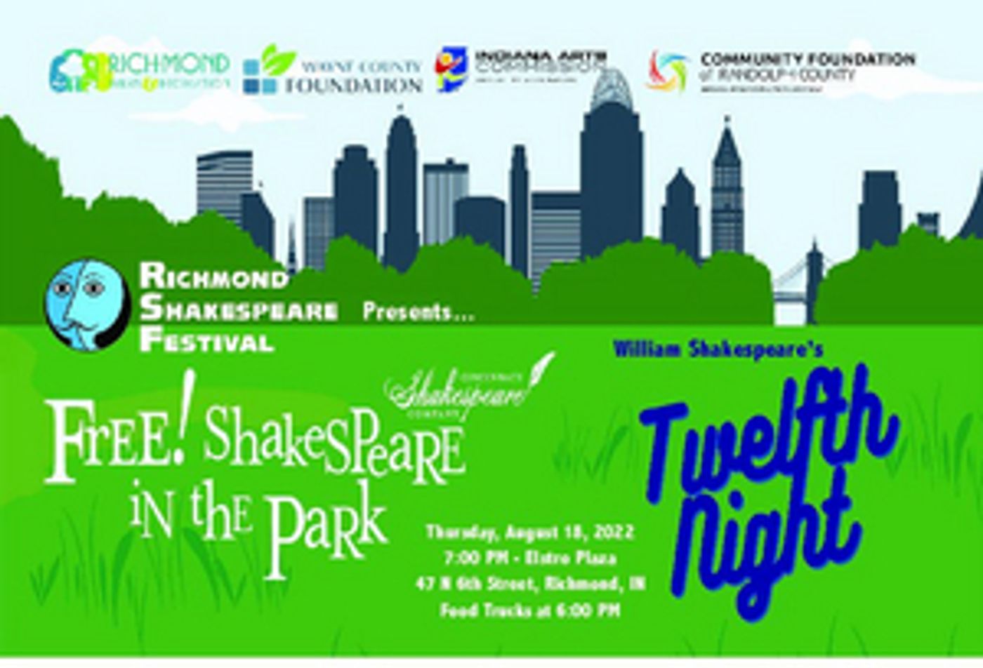 Richmond Shakespeare Festival Presents Cincinnati Shakespeare's Tour Of TWELFTH NIGHT, August 18  Image