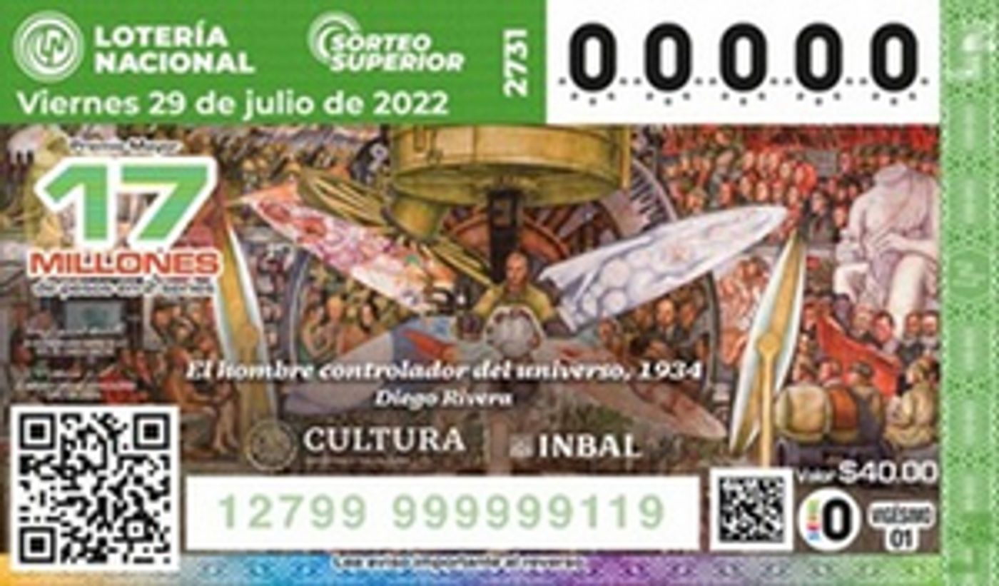 La Secretaría De Cultura, El Inbal Y Lotería Nacional Celebran Centenario Del Muralismo Mexicano Con Sorteo Superior  Image
