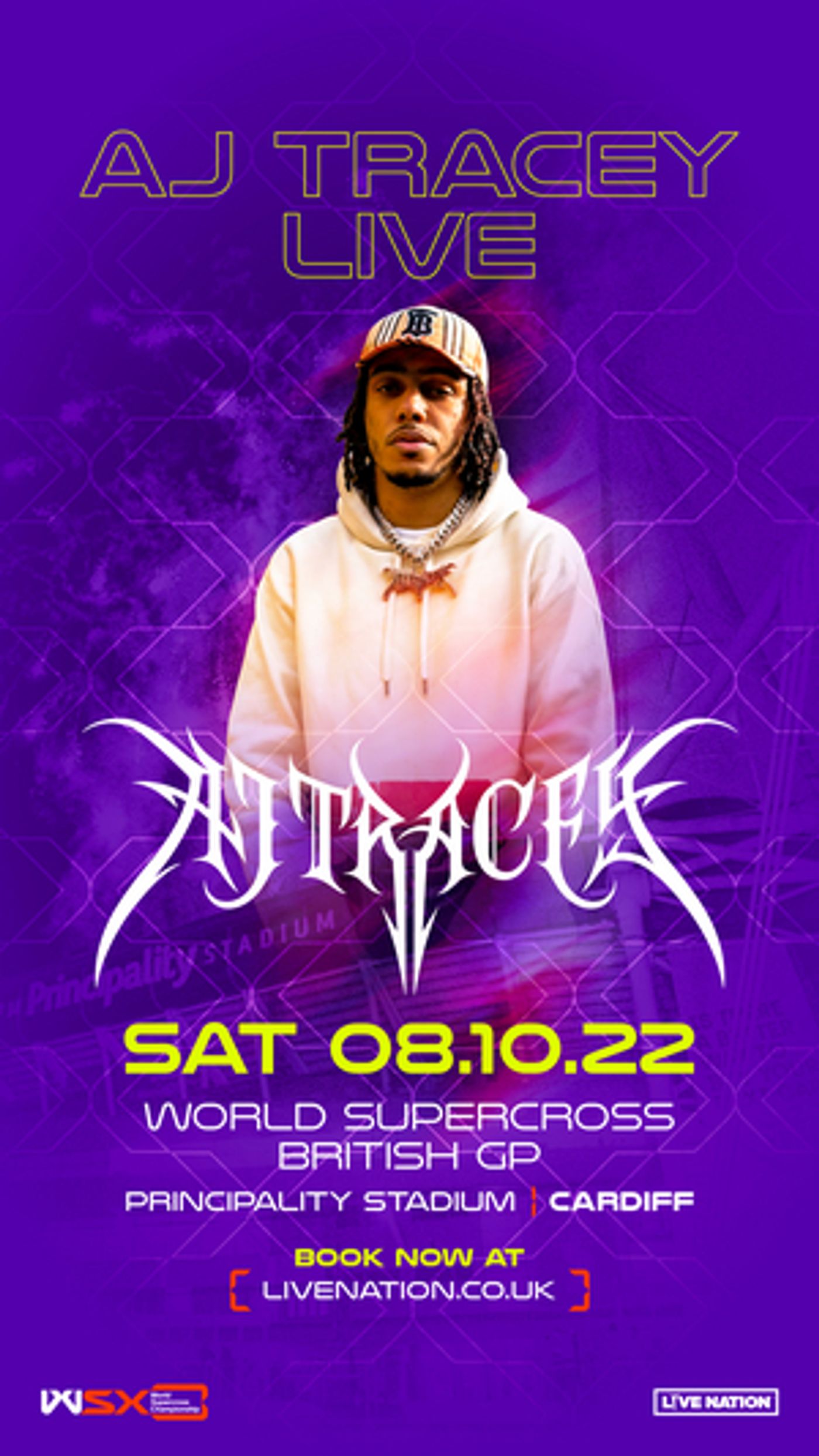 AJ Tracey Will Perform at The FIM World Supercross British Grand Prix This October  Image