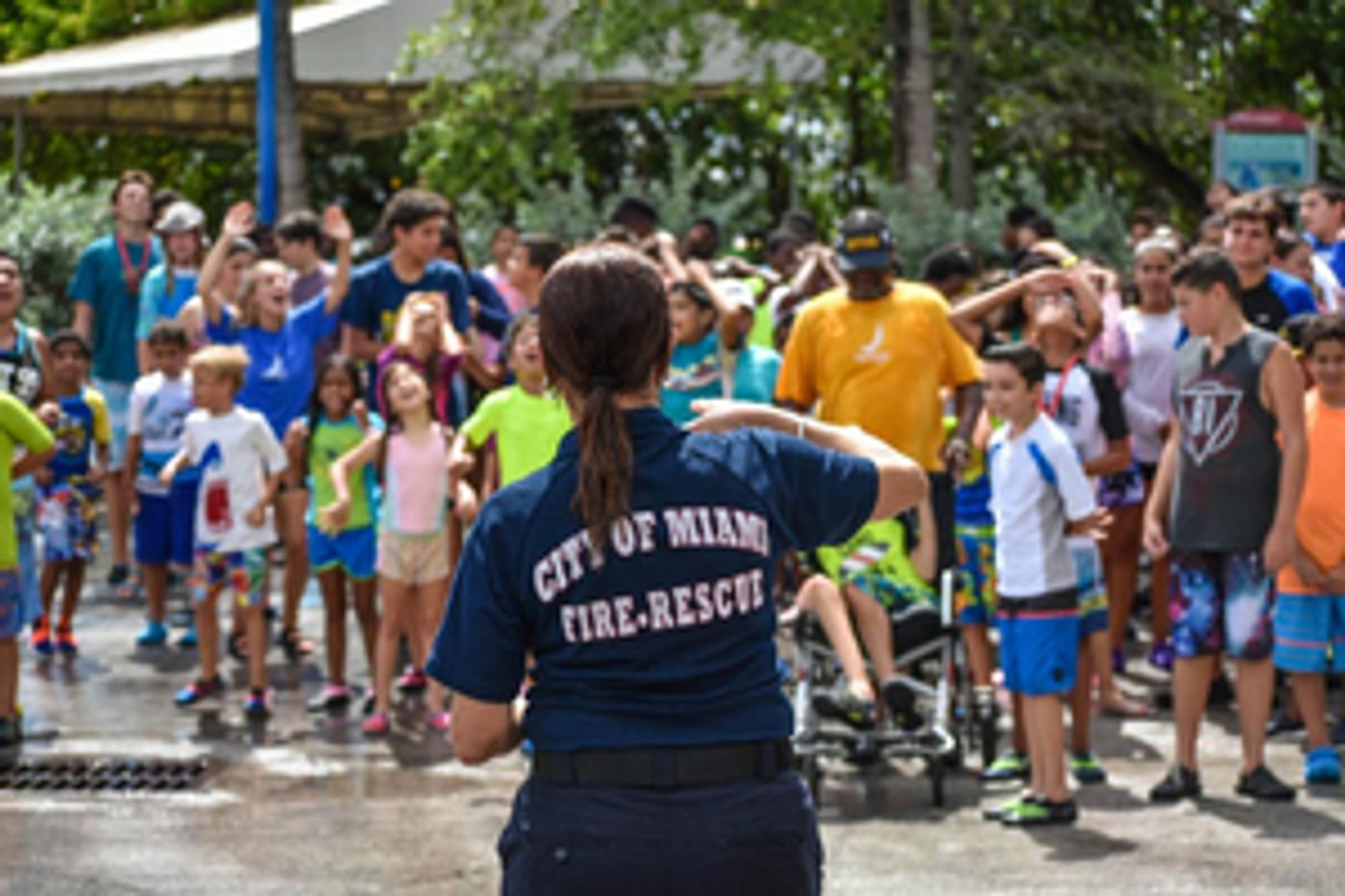 Shake-a-Leg Miami Celebrates Career Day With Miami's Fire-Rescue And Police-Unit Personnel  Image