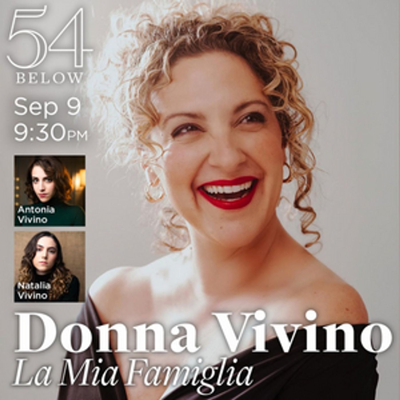 Donna Vivino to Present LA MIA FAMIGLIA at 54 Below in September  Image