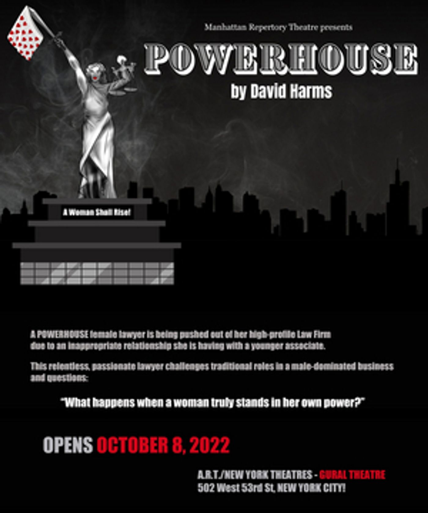 Manhattan Repertory Theatre to Present the World Premiere of POWERHOUSE Off-Broadway  Image