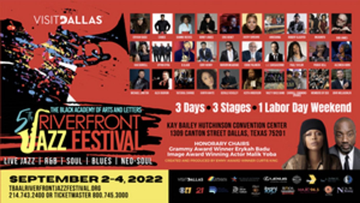 5TH ANNUAL TBAAL RIVERFRONT JAZZ FESTIVAL Comes to Dallas Next Month  Image