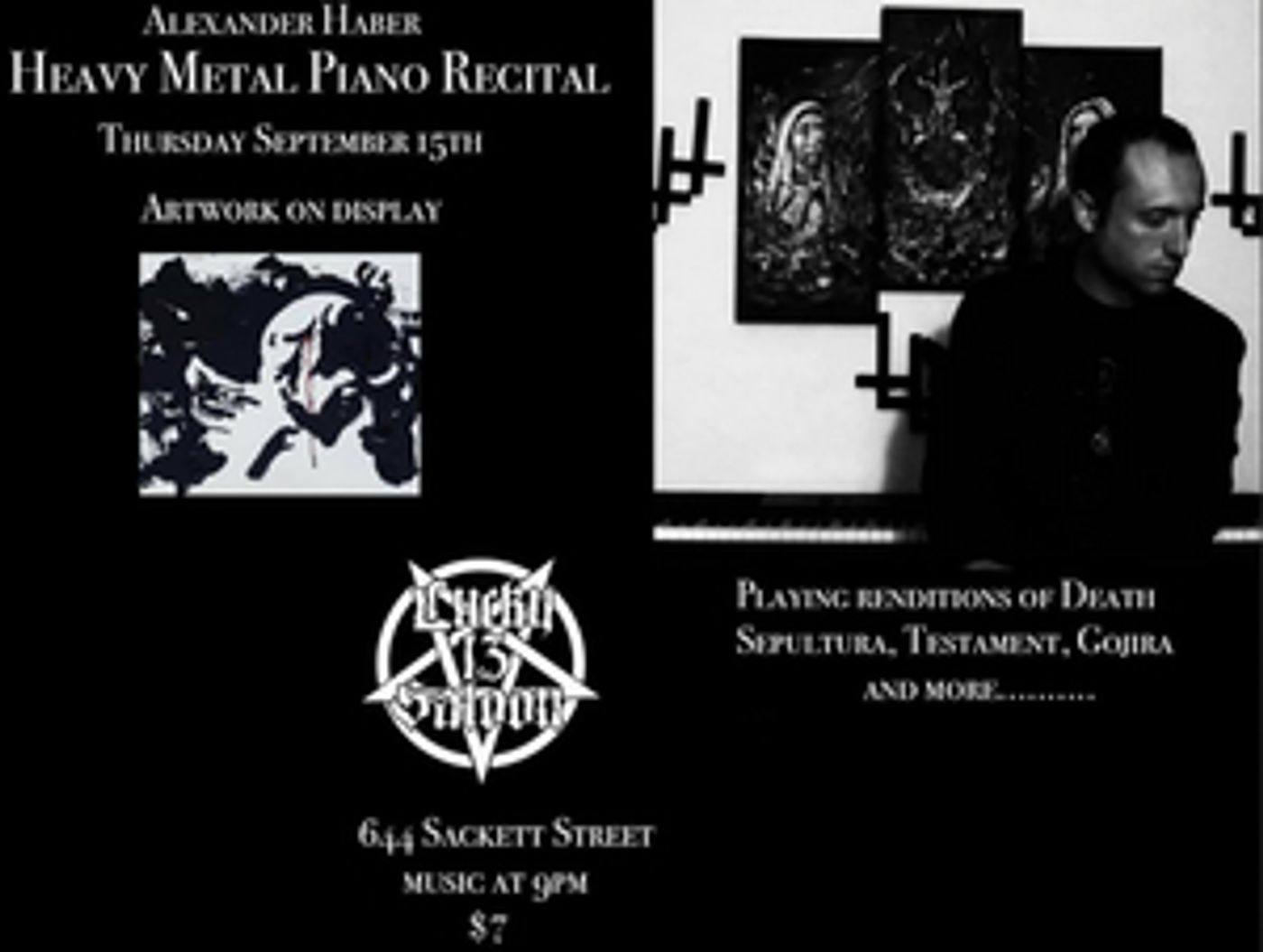 NYC Content Creator Alexander Haber Will Hold an Art Show and Heavy Metal Piano Recital Next Month  Image