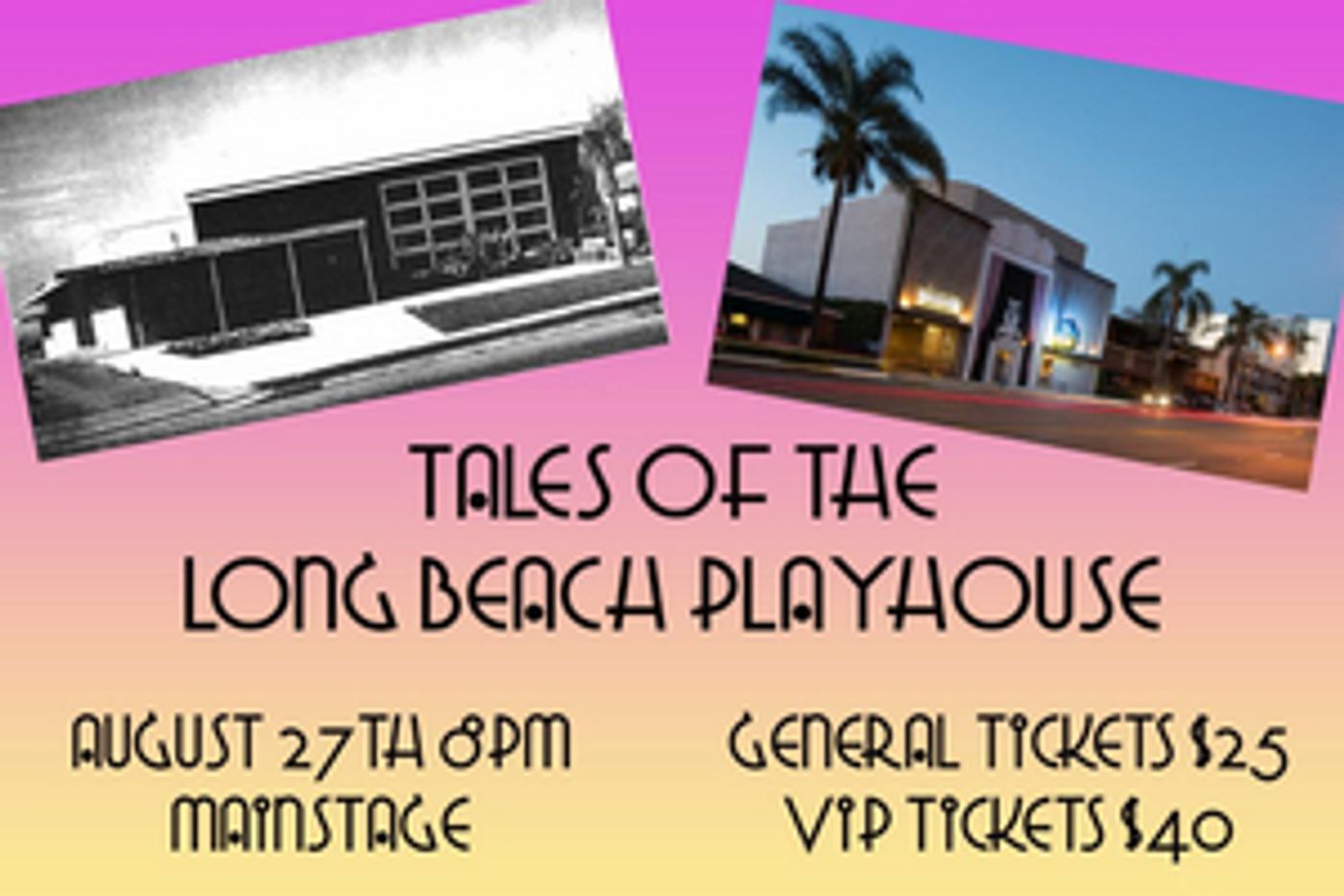Long Beach Playhouse Presents TALES OF THE PLAYHOUSE One Night Only Fundraiser  Image