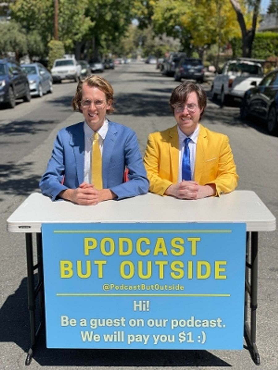 Interview: Cole Hersch And Andrew Michaan of PODCAST BUT OUTSIDE // LIVE! at Parkway Theatre Image