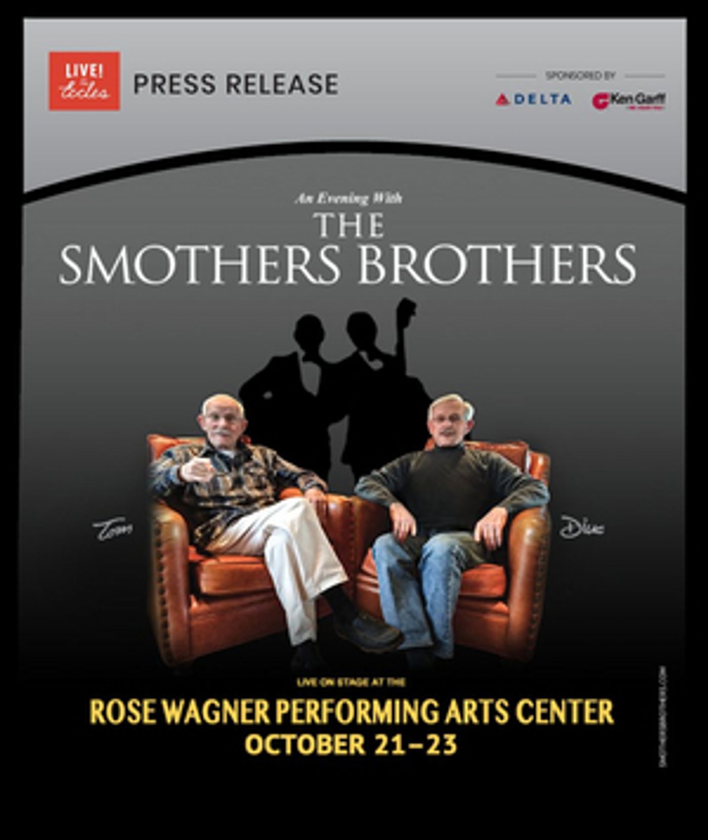 The Smothers Brothers Come To The Rose Wagner Performing Arts Center In October  Image