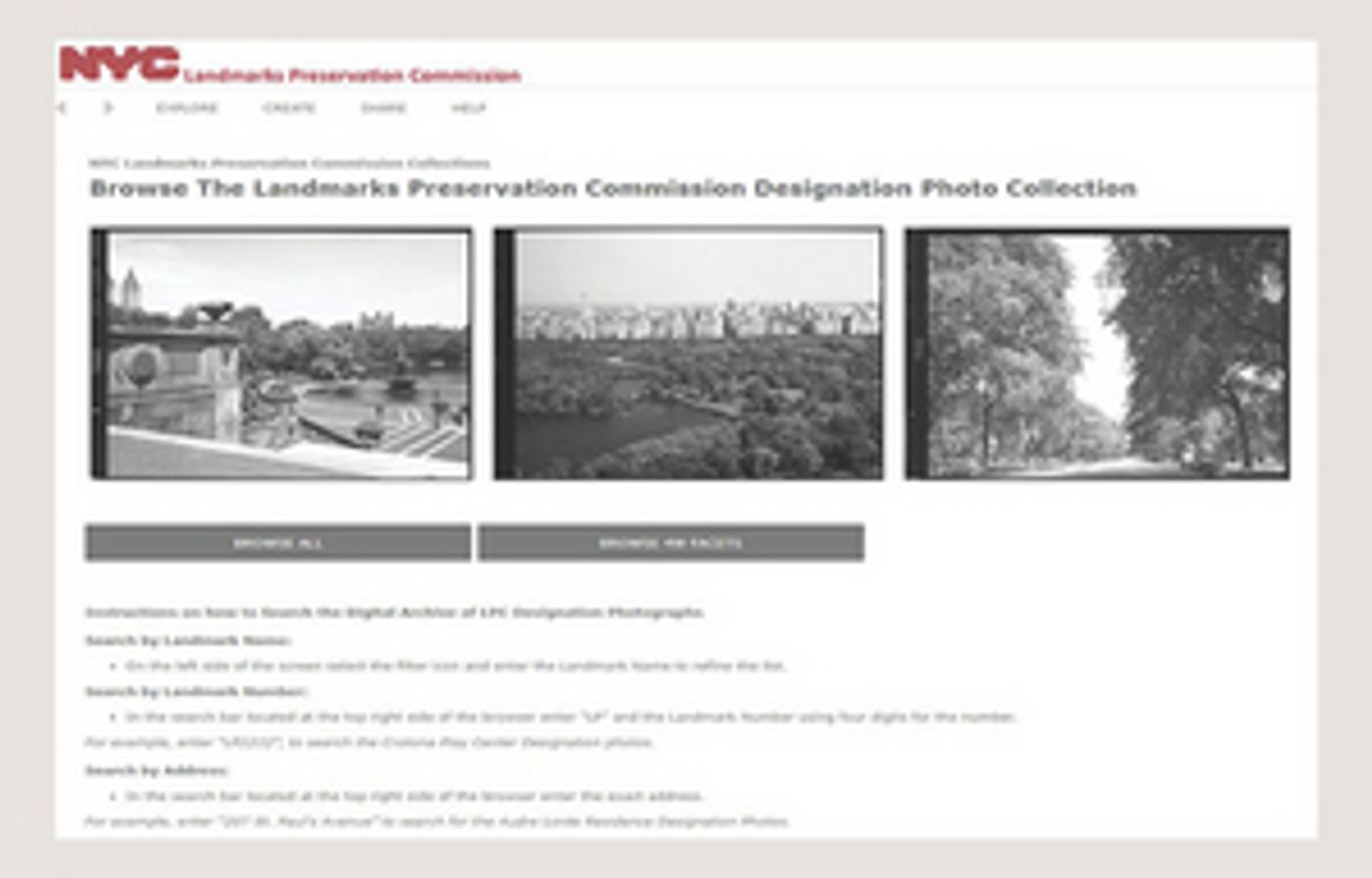 New York City Landmarks Preservation Commission  Launches Digital Archive Of Designation Photos, Featuring Tribute to Old Broadway  Image