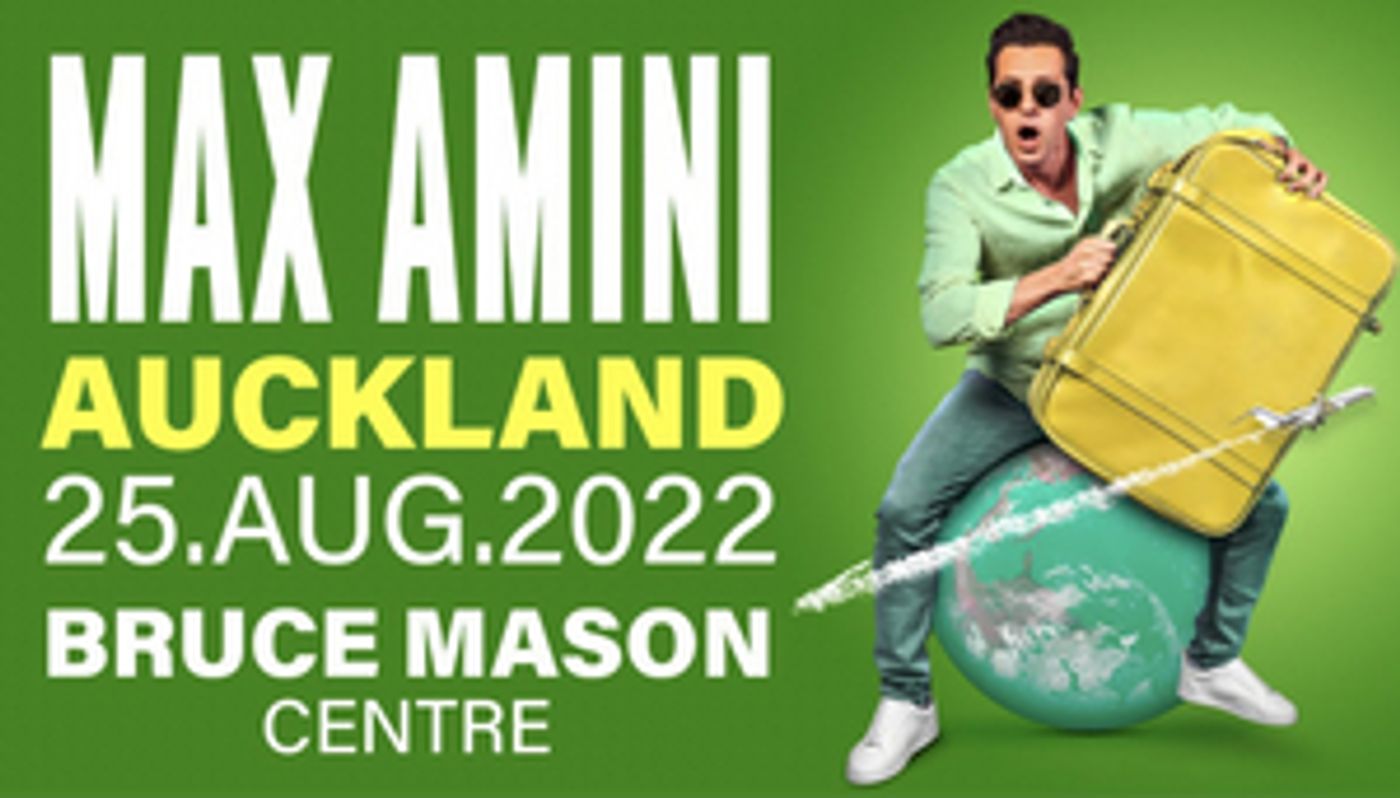 Max Amini Comes to Auckland Tonight  Image
