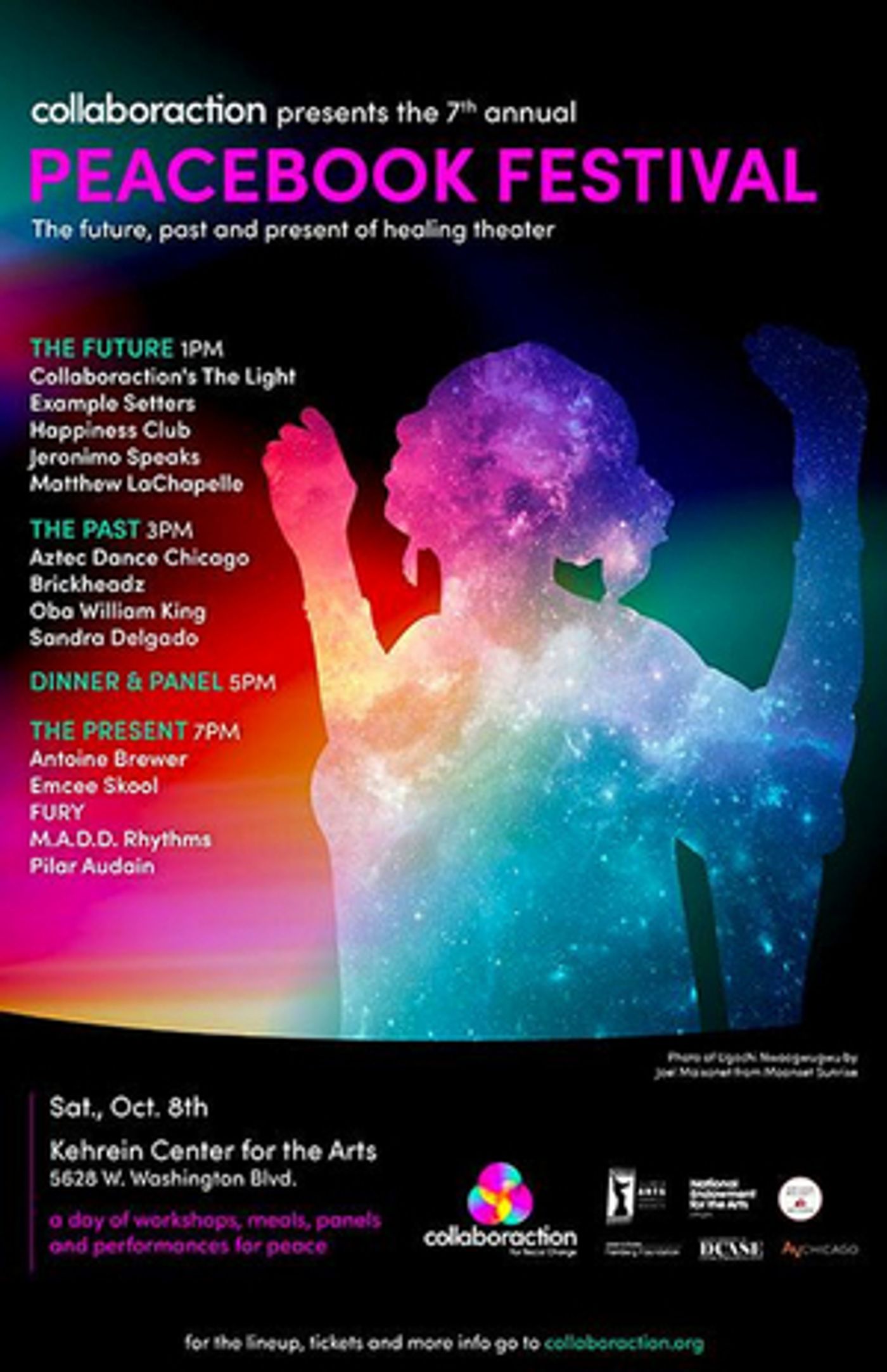 Collaboraction's 7th Annual PEACEBOOK Festival At Kehrein Center For The Arts To Feature Top Chicago Artists  Image