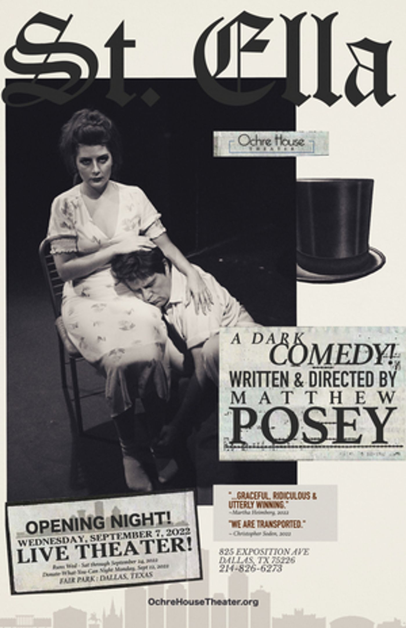 Ochre House Theater to Present World Premiere of ST. ELLA  Image